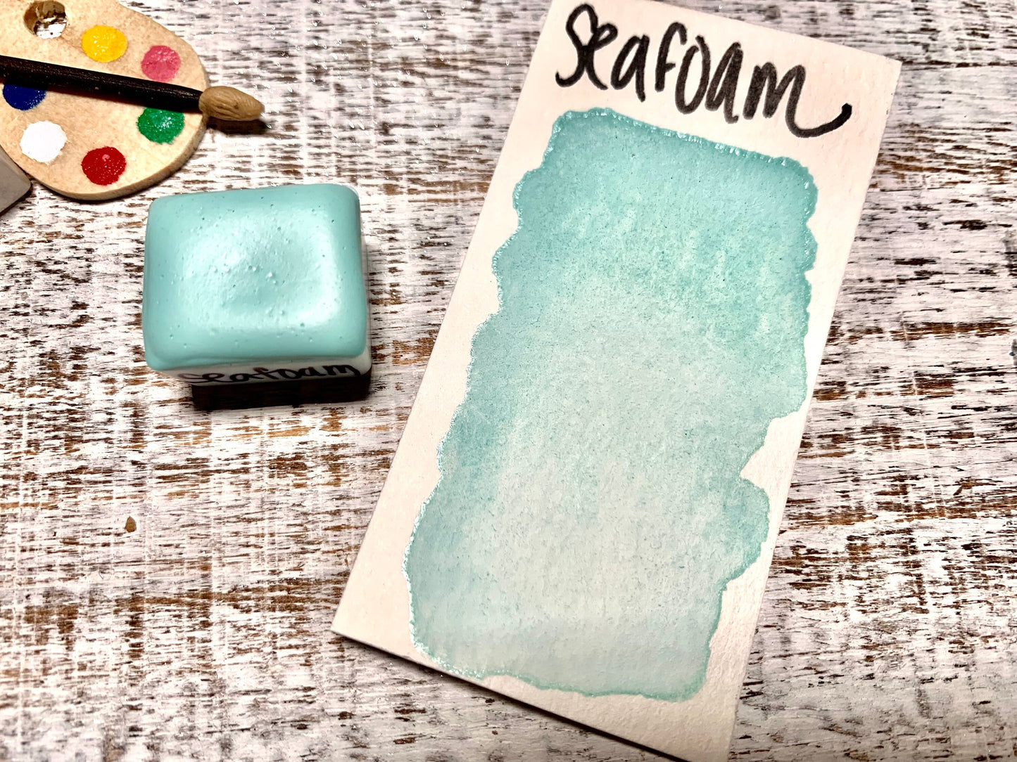 Sea Foam | Handmade Watercolors | Handmade Paint | Watercolors | Watercolor Florals | Boho Series | Watercolor Artist