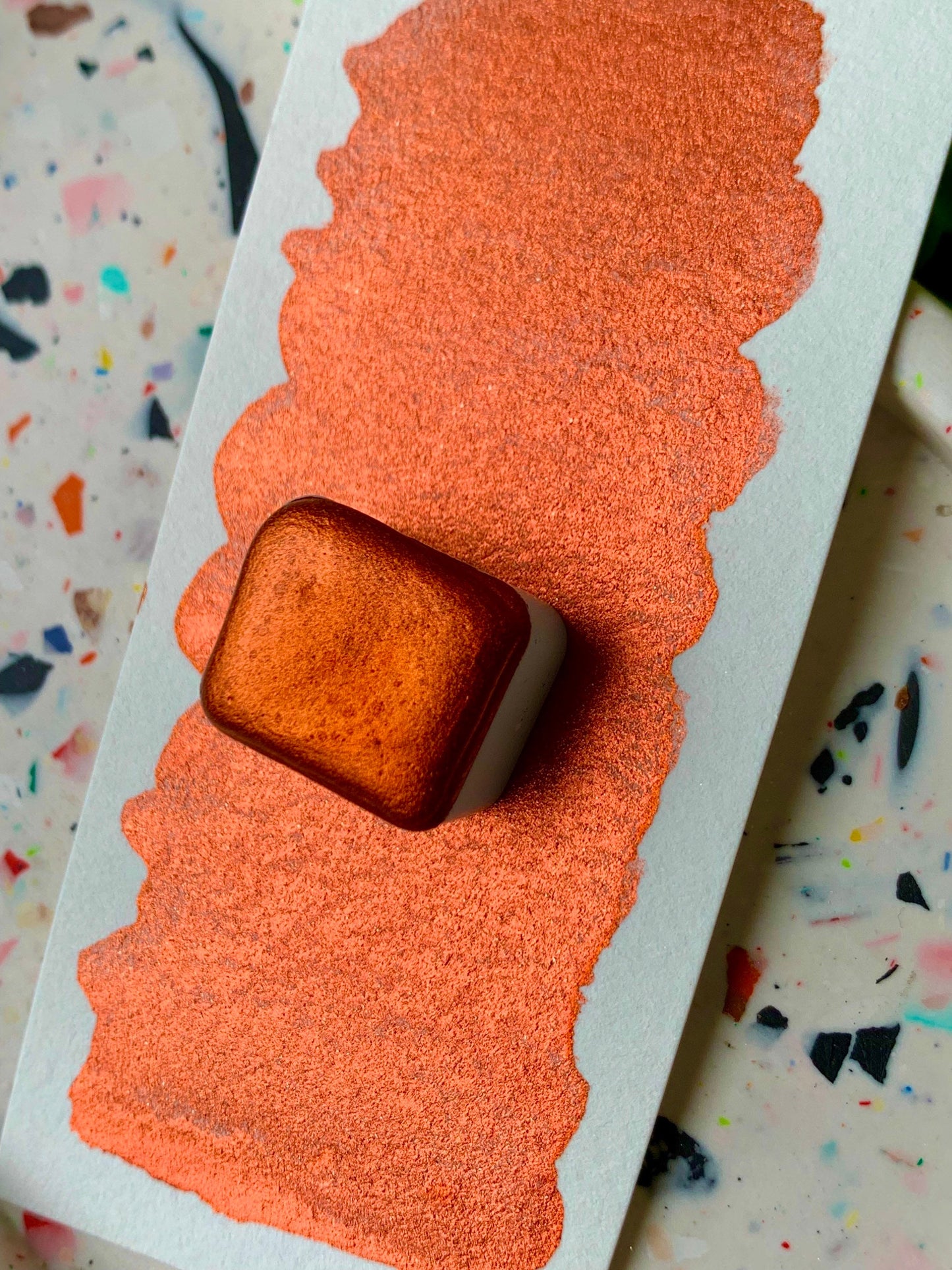 Fire | Metallic Watercolor | Handmade Watercolors | Handmade Paint | Watercolors | Watercolor Artist | Watercolor | Calligraphy