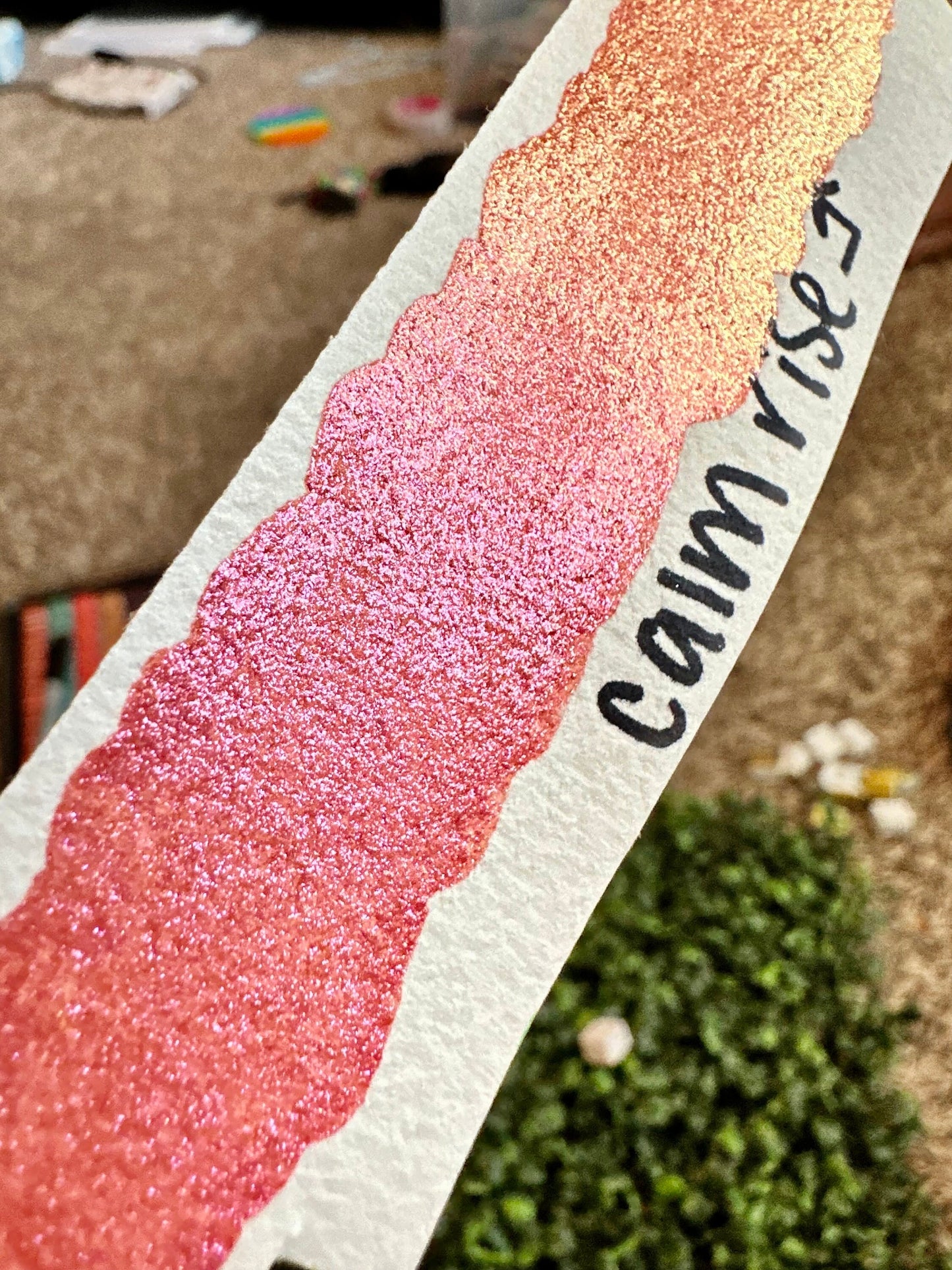 Calm Rise | Handmade Watercolors | Handmade Paint | Calligraphy | Lettering |