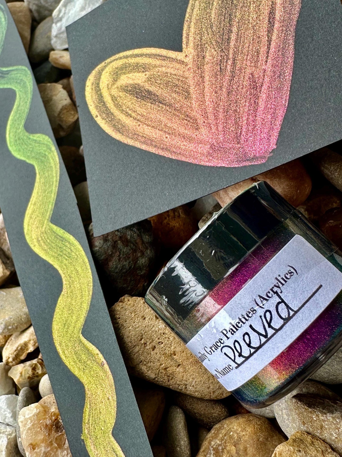 Peeved | Handmade Acrylic Paint | Handmade Paint | Acrylic Artist | Watercolor | Acrylic Shimmer Artist