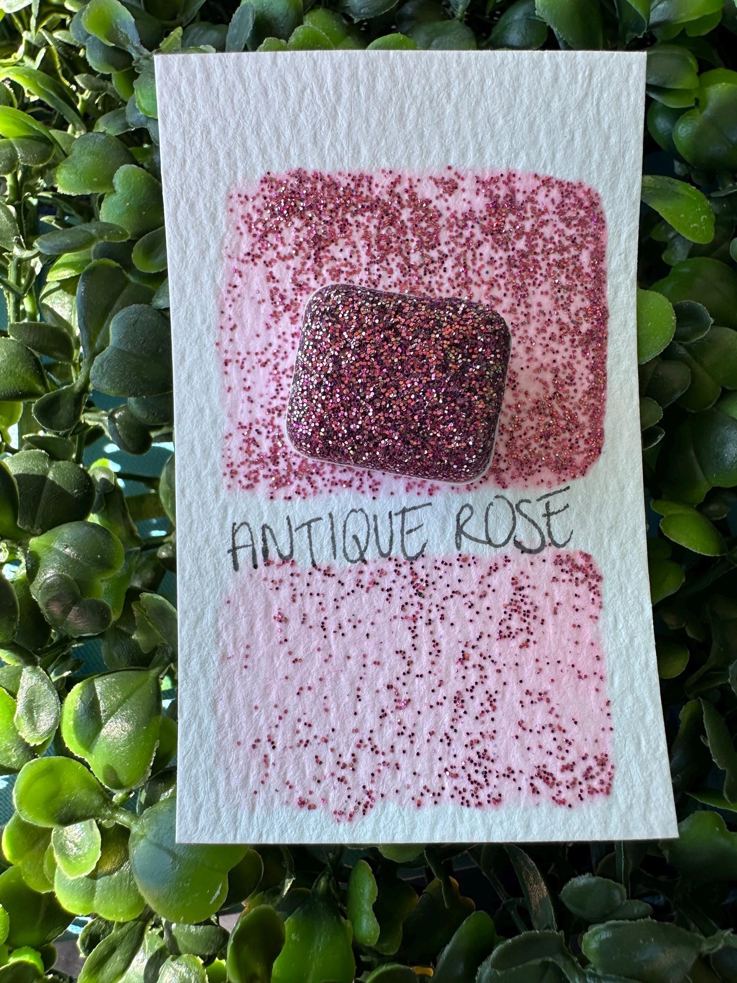 Antique Rose | Handmade Watercolors | Handmade Paint | Watercolors | Watercolor Glitter | Handmade Cards | Calligraphy | Lettering