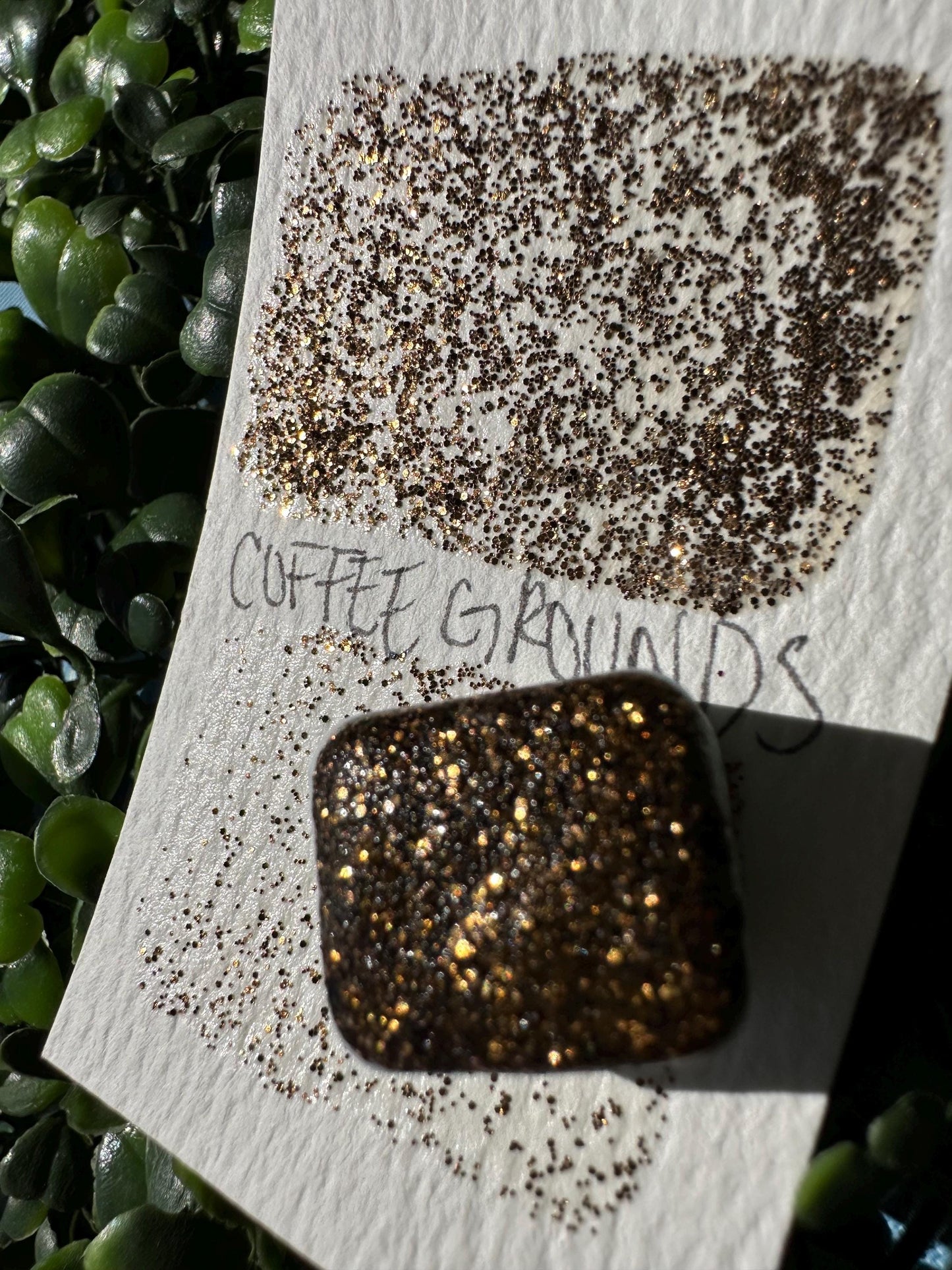 Coffee Grounds | Handmade Watercolors | Handmade Paint | Watercolors | Watercolor Glitter | Handmade Cards | Calligraphy | Lettering