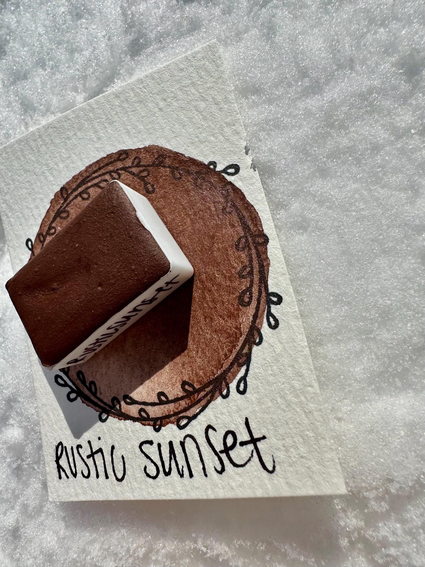 Rustic Sunset | Limited Color | Matte and Mica Blend | Handmade Watercolors | Handmade Paint | Watercolors | Watercolor | Watercolor Artist