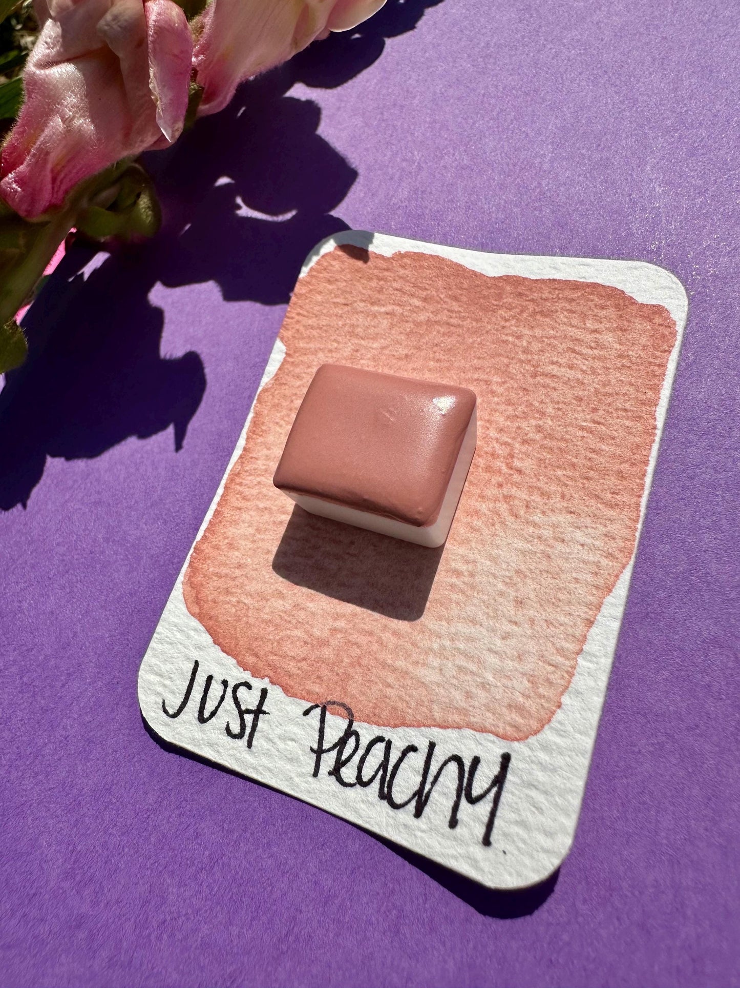 Just Peachy | Handmade Watercolors | Handmade Paint | Watercolors | Watercolor Florals | Boho Series