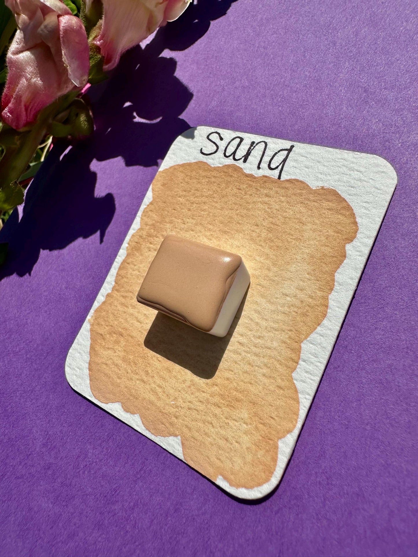 Sandy Cheeks | Granulating Watercolors | Handmade Watercolors | Handmade Paint | Watercolors | Watercolor Artist | Matte Watercolors |