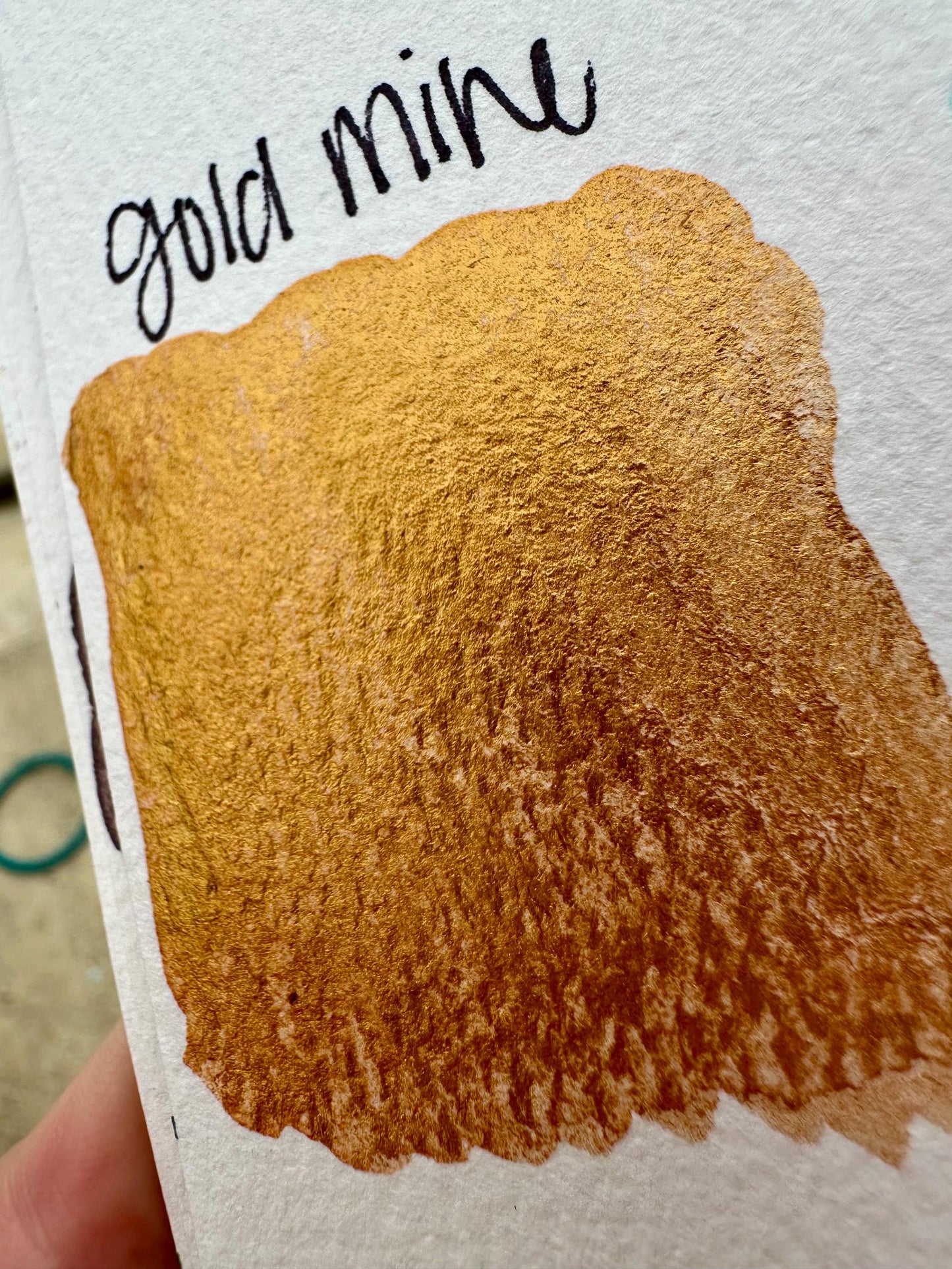 Gold Mine HALF PAN | Metallic Watercolor | Handmade Watercolors | Handmade Paint | Watercolors |Watercolor Artist | Watercolor | Calligraphy