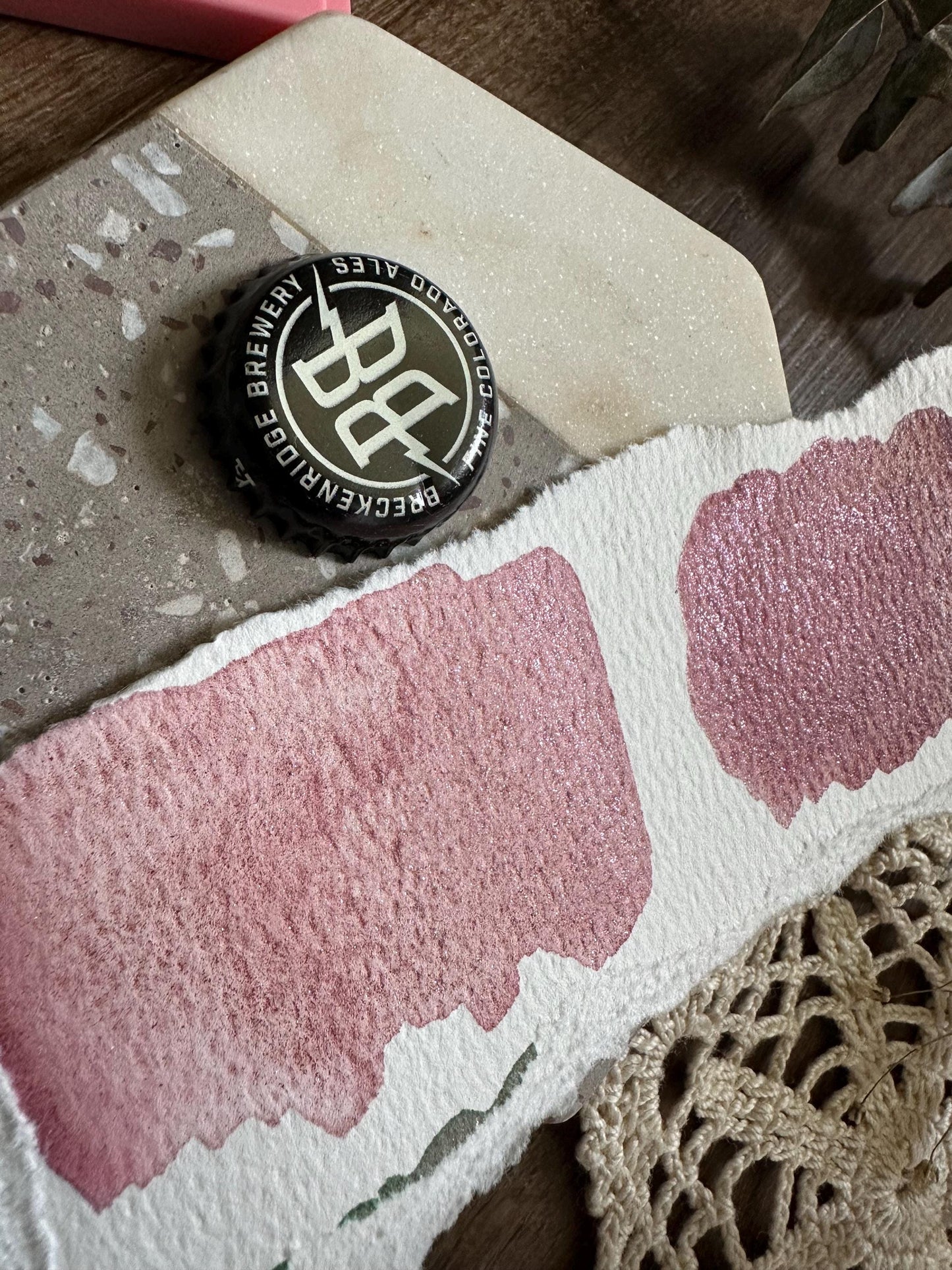 BOTTLE CAP 1 | Handmade Watercolors | Handmade Paint | Calligraphy | Lettering | bottle cap paints