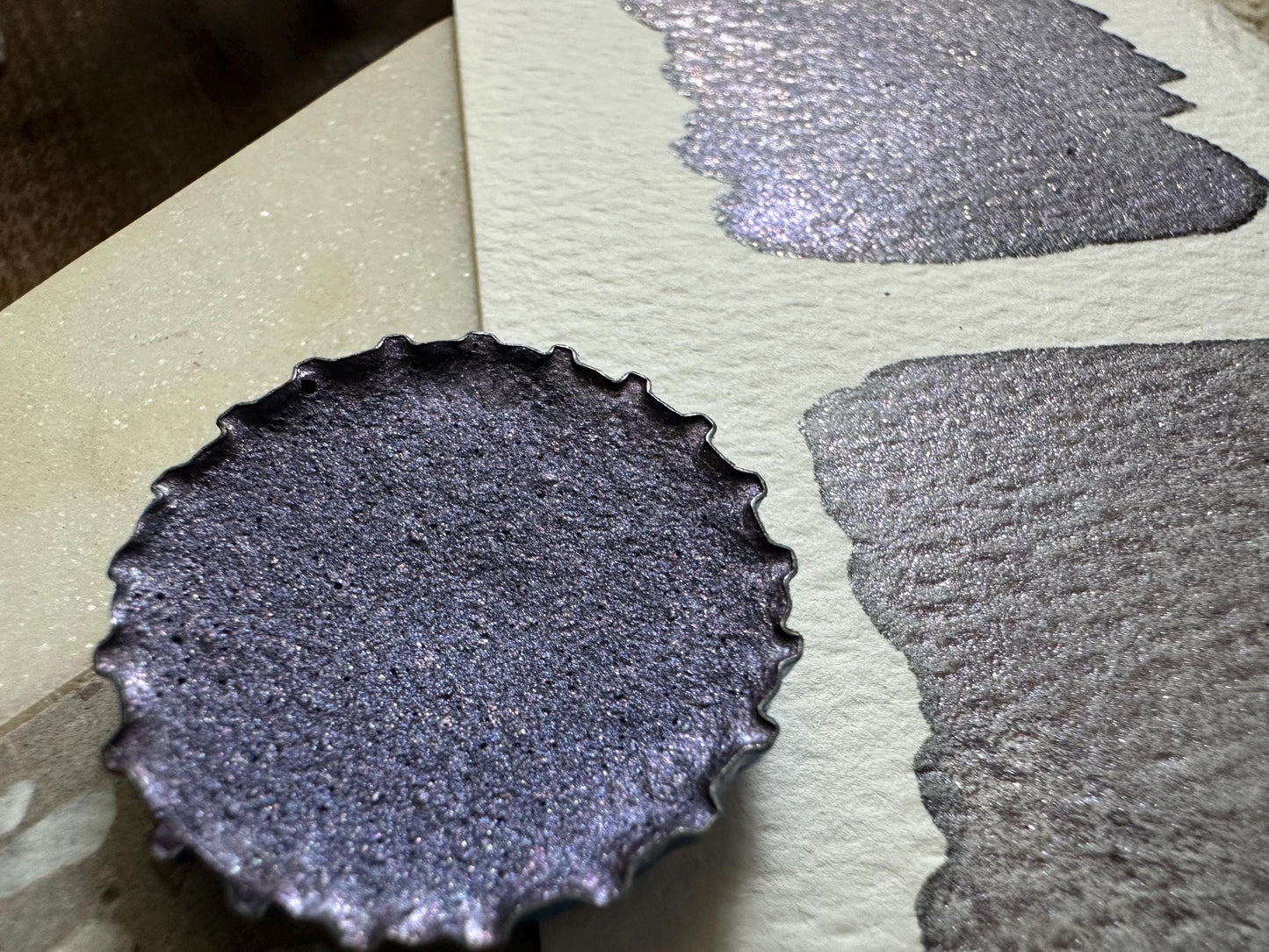 BOTTLE CAP 3 | Handmade Watercolors | Handmade Paint | Calligraphy | Lettering | bottle cap paints
