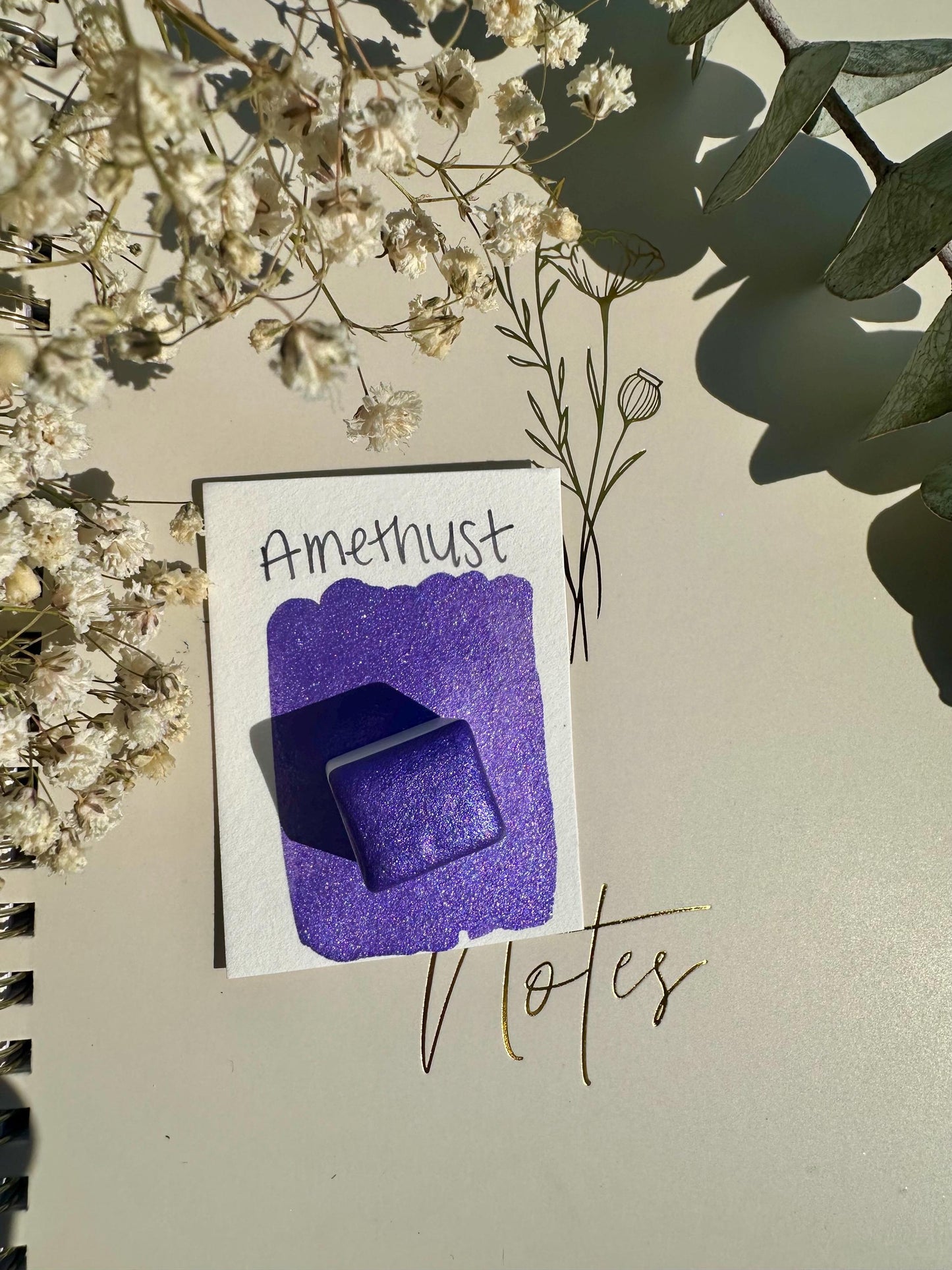 Amethyst | Handmade Watercolors | Handmade Paint | Watercolors | Watercolor | Watercolor Artist