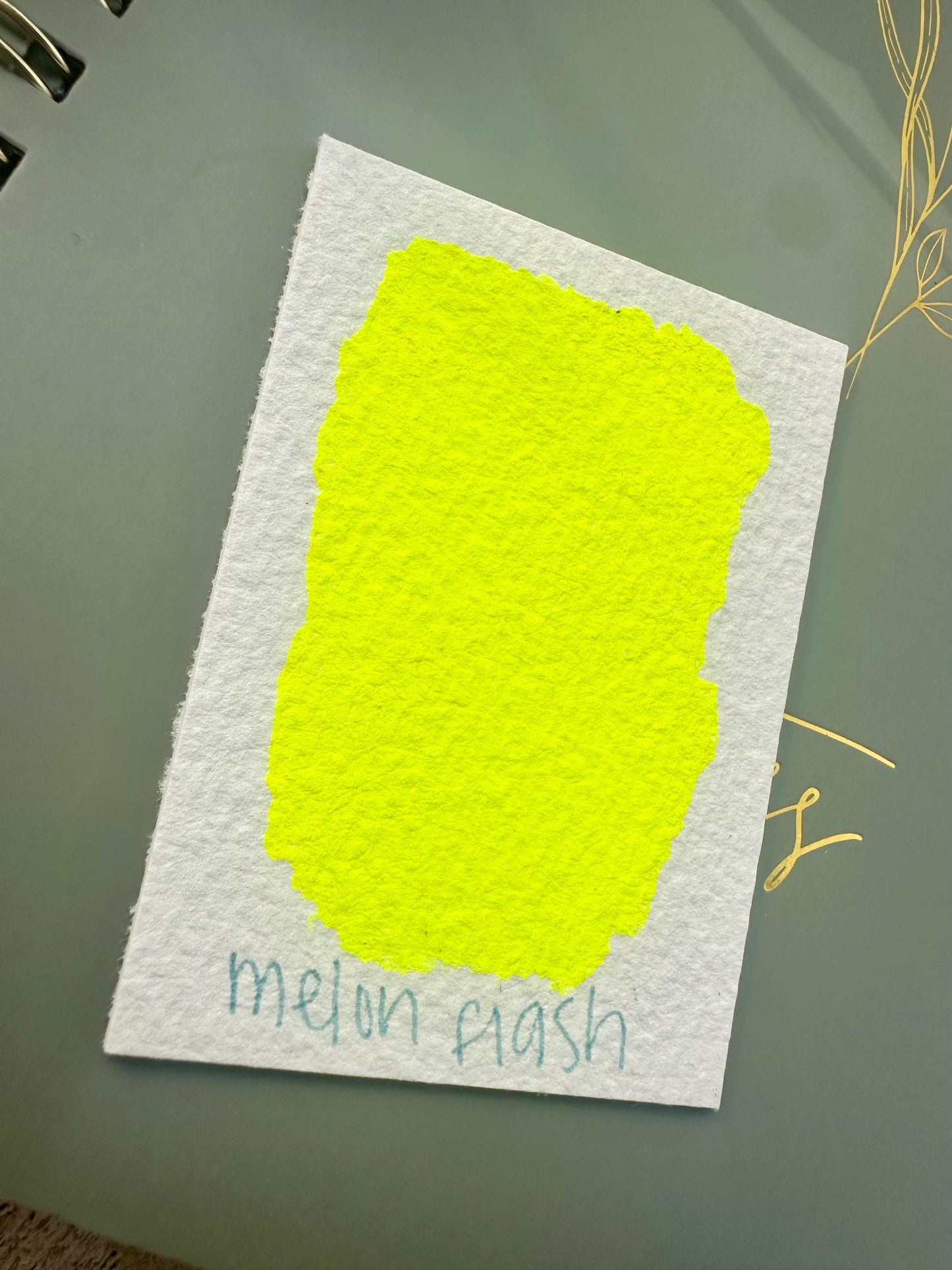 Melon Flash NEON | Handmade Watercolors | Handmade Paint | Watercolors | Watercolor Artist | Granulating Watercolor