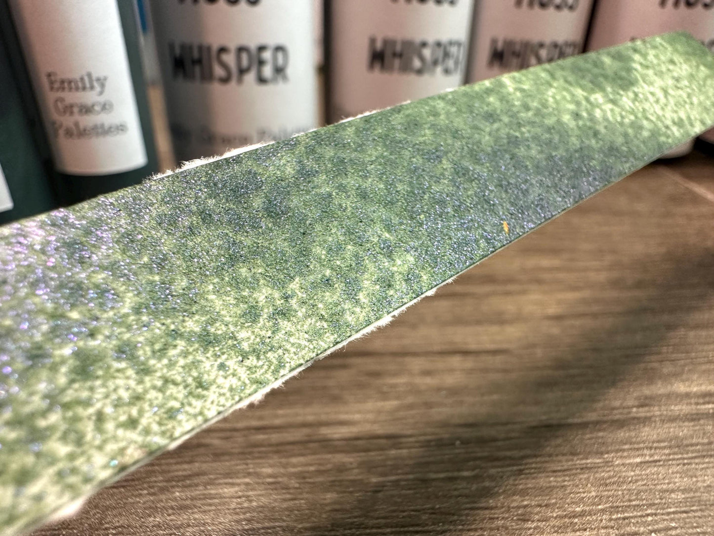 Moss Whisper | Shimmer Spray | Handmade Ink | Calligrapby | Stencils | Handmade Cards| Watercolor Art | Colorshift Ink | Shimmer Ink