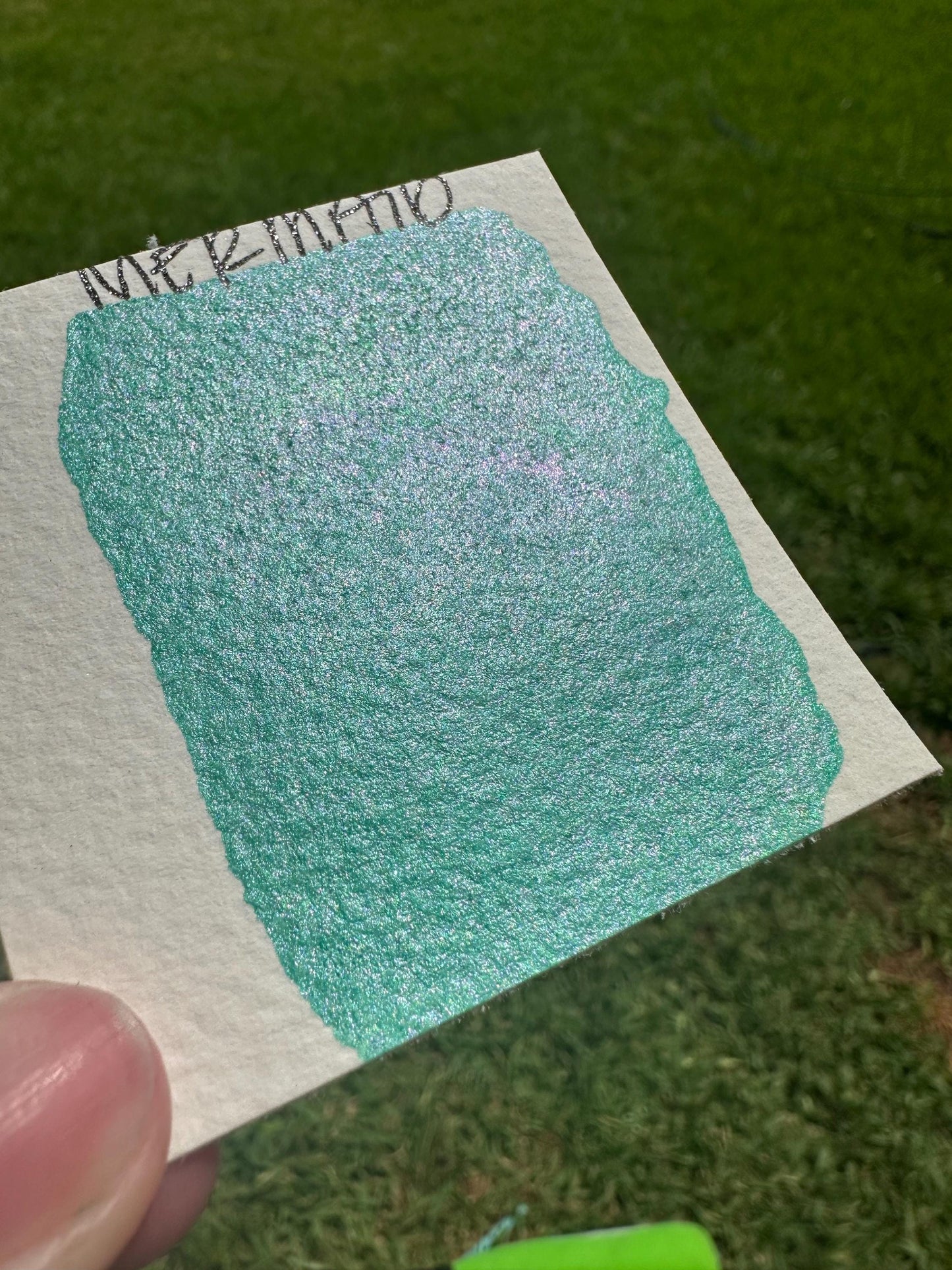 Mermaid | Spooky Season | Handmade Watercolors | Handmade Paint | Watercolors | Watercolor | Watercolor Artist |Shimmer Paint | Matte