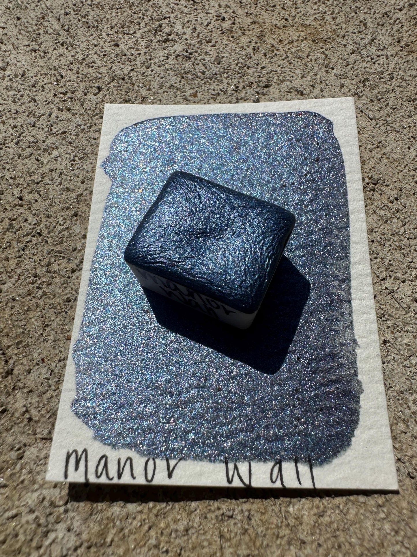 Manor Wall | Handmade Watercolors | Handmade Paint | Watercolors | Watercolor Artist | Handmade Cards | Glitter Watercolors |