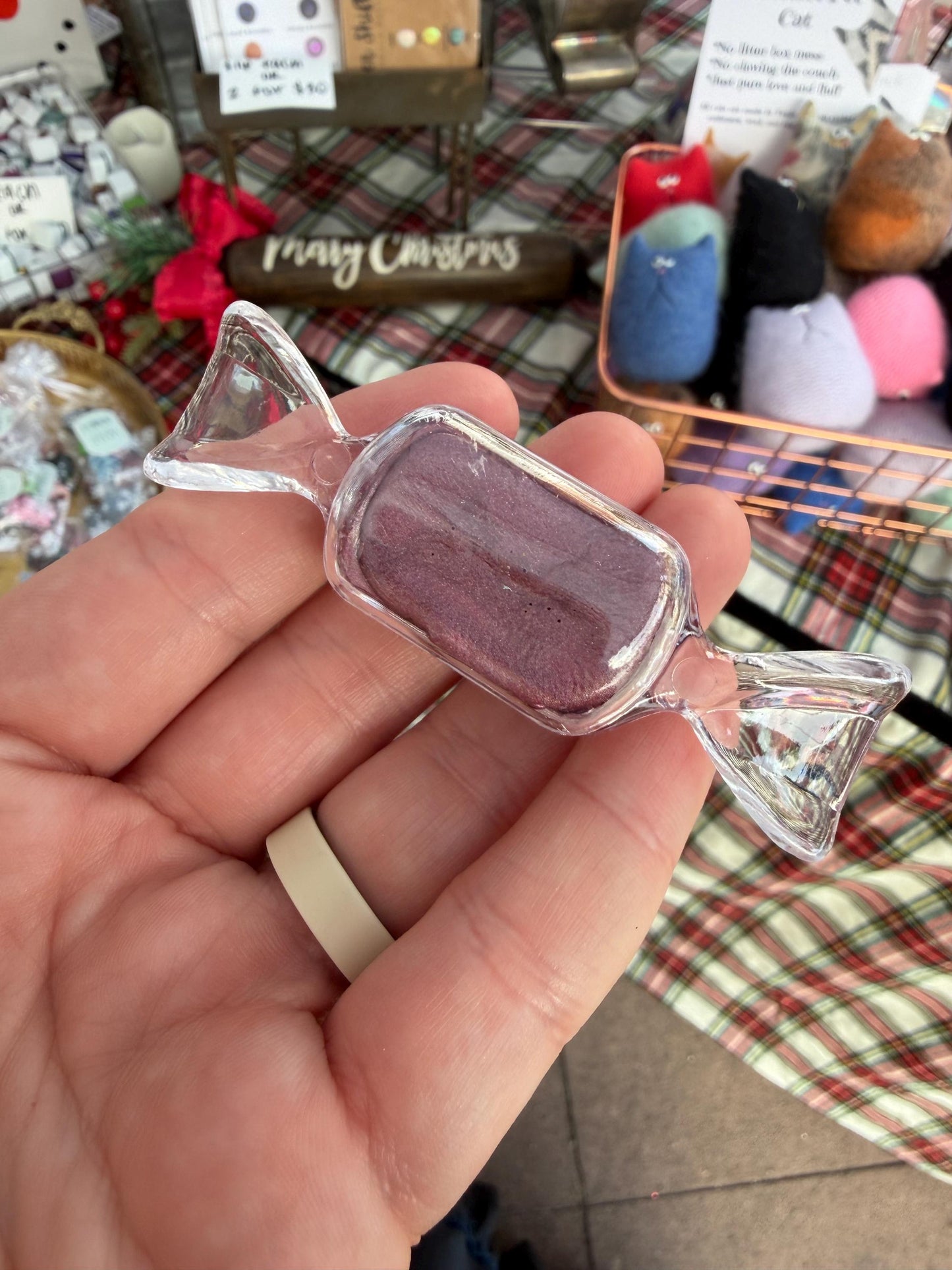Candy Pans | Christmas Theme | LIMITED PAN | Handmade Watercolors | Handmade Paint | Calligraphy | Shimmer Paint