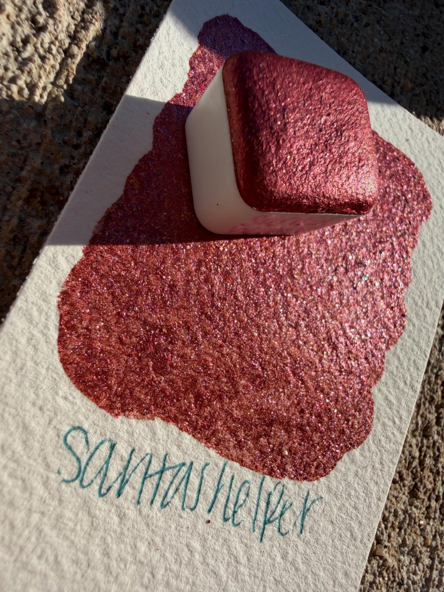 Santas Helper | Handmade Watercolors | Handmade Paint | Watercolors | Watercolor | Watercolor Artist | Flake Watercolor