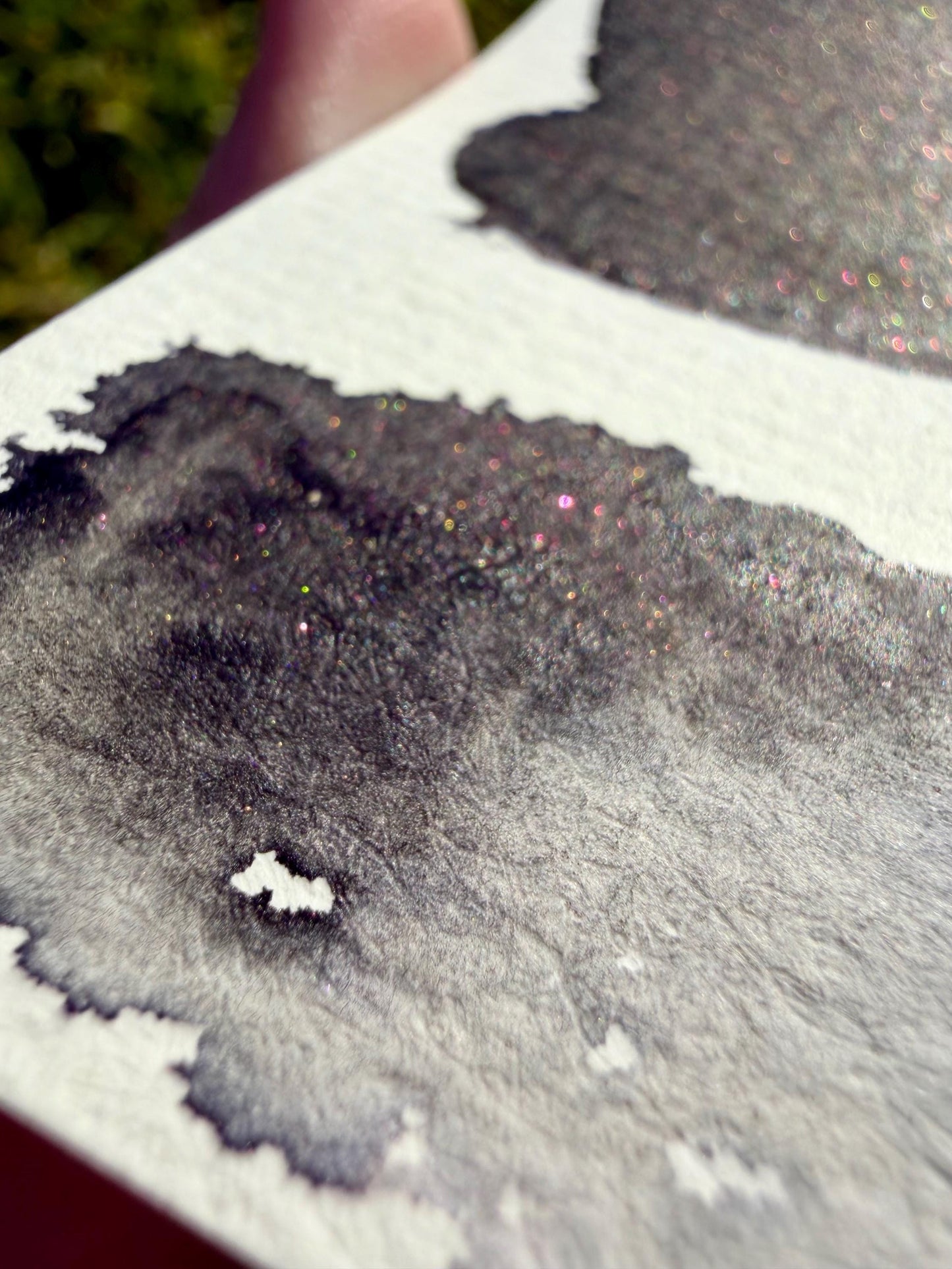 Batwing | Dip Pen Ink | Handmade Ink | Calligrapby | Stencils | Handmade Cards| Watercolor Art | Colorshift Ink | Shimmer Ink | Nib Ink