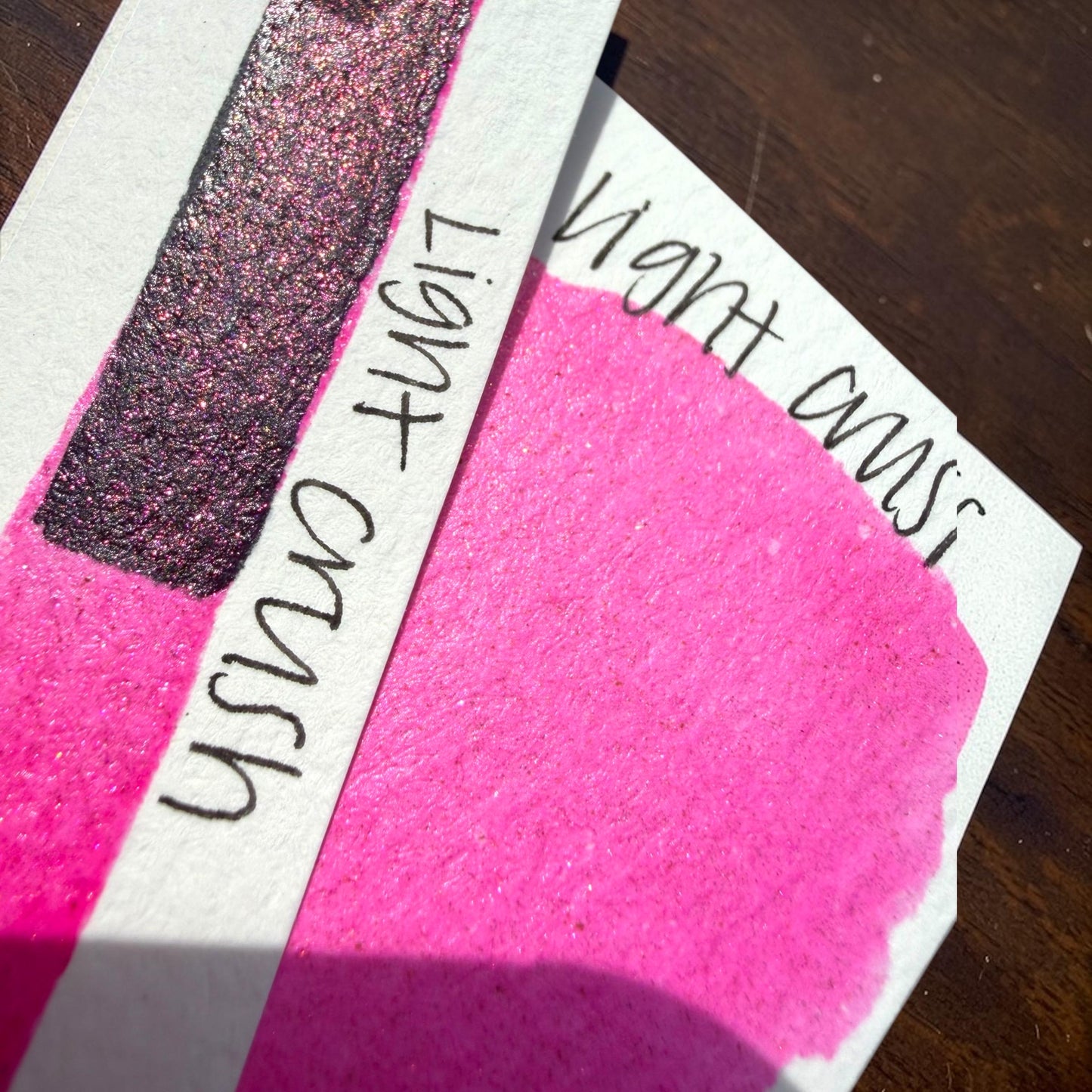 Light Crush | Shimmer Ink | Handmade Ink | Calligraphy | Handmade Cards | Watercolor Ink | Colorshift Ink | Drawing Ink | Art Ink | Ink