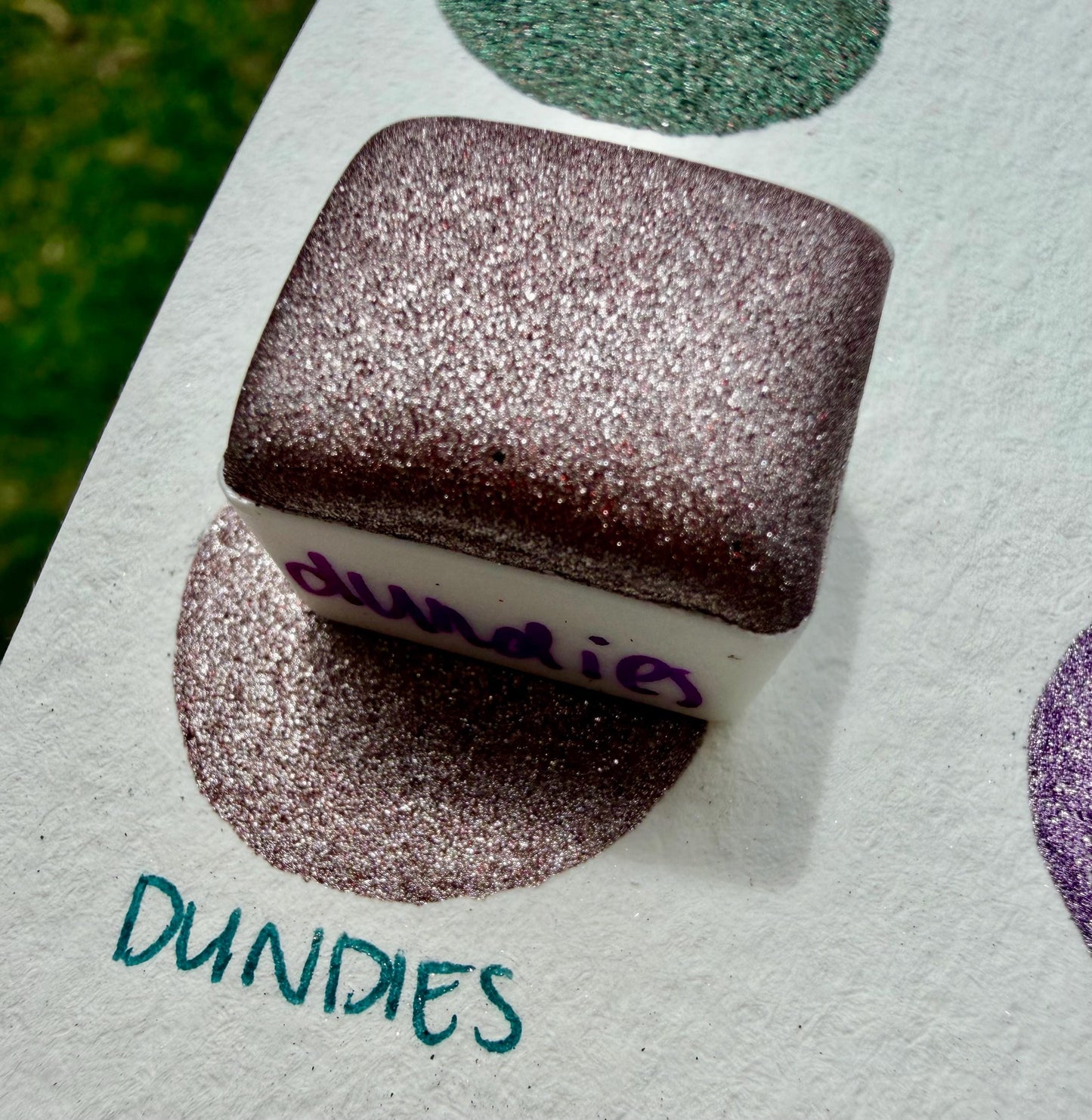 Dundies | Handmade Watercolors | Handmade Paint | Watercolors | Watercolor | Handmade Cards | Chrome Watercolors