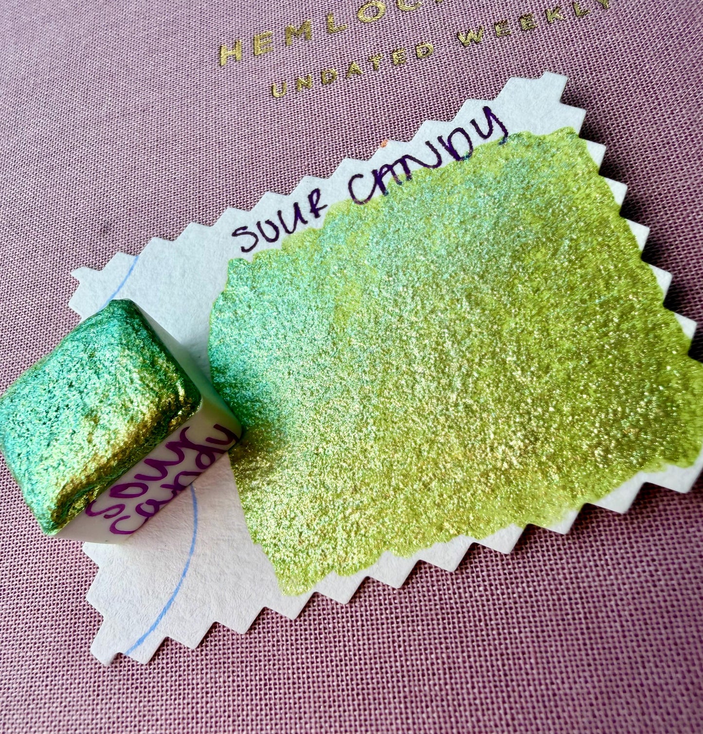 Sour Candy | Handmade Watercolors | Handmade Paint | Calligraphy | Lettering | Colorshift | Artist Paints | Watercolor Artist