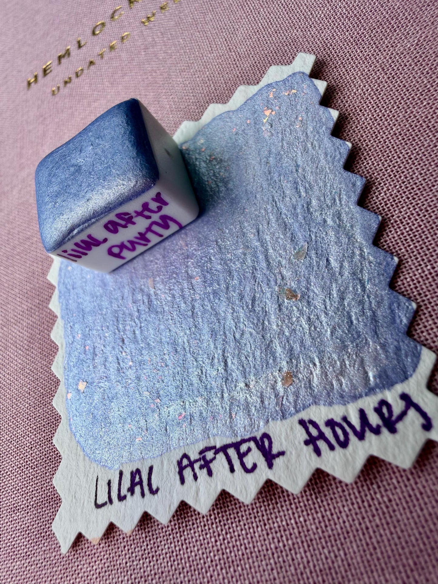 Lilac After Party | Handmade Watercolors | Handmade Paint | Calligraphy | Lettering | Colorshift | Artist Paints | Watercolor Artist
