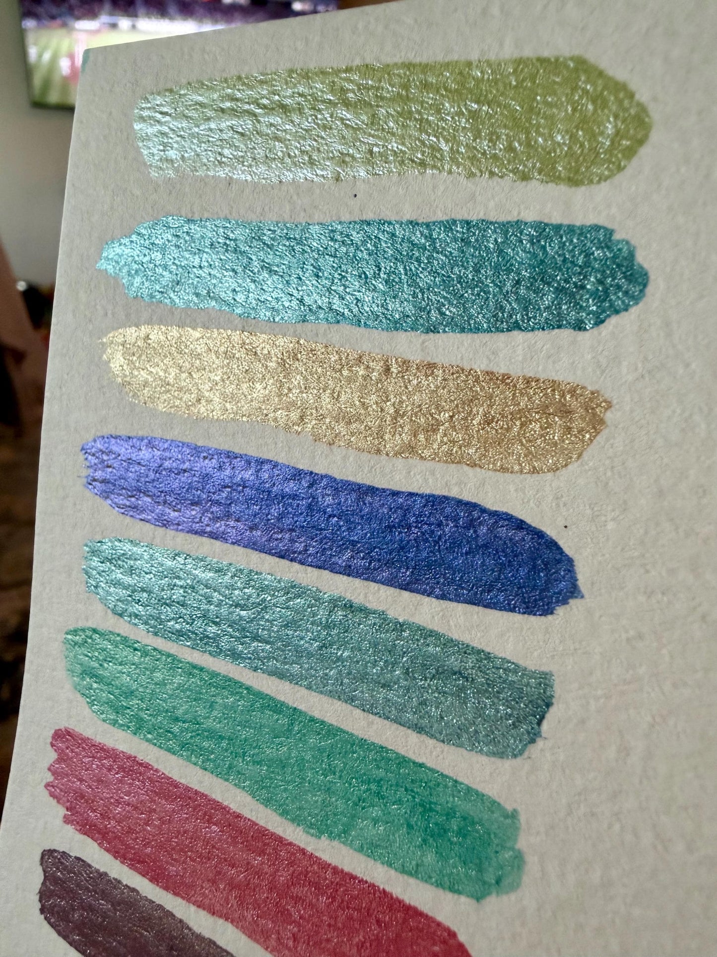 Mini Collection Dot Card | Handmade Watercolors | Handmade Paint | Shimmer Paint | Colorshift | Dot Cards | Sample