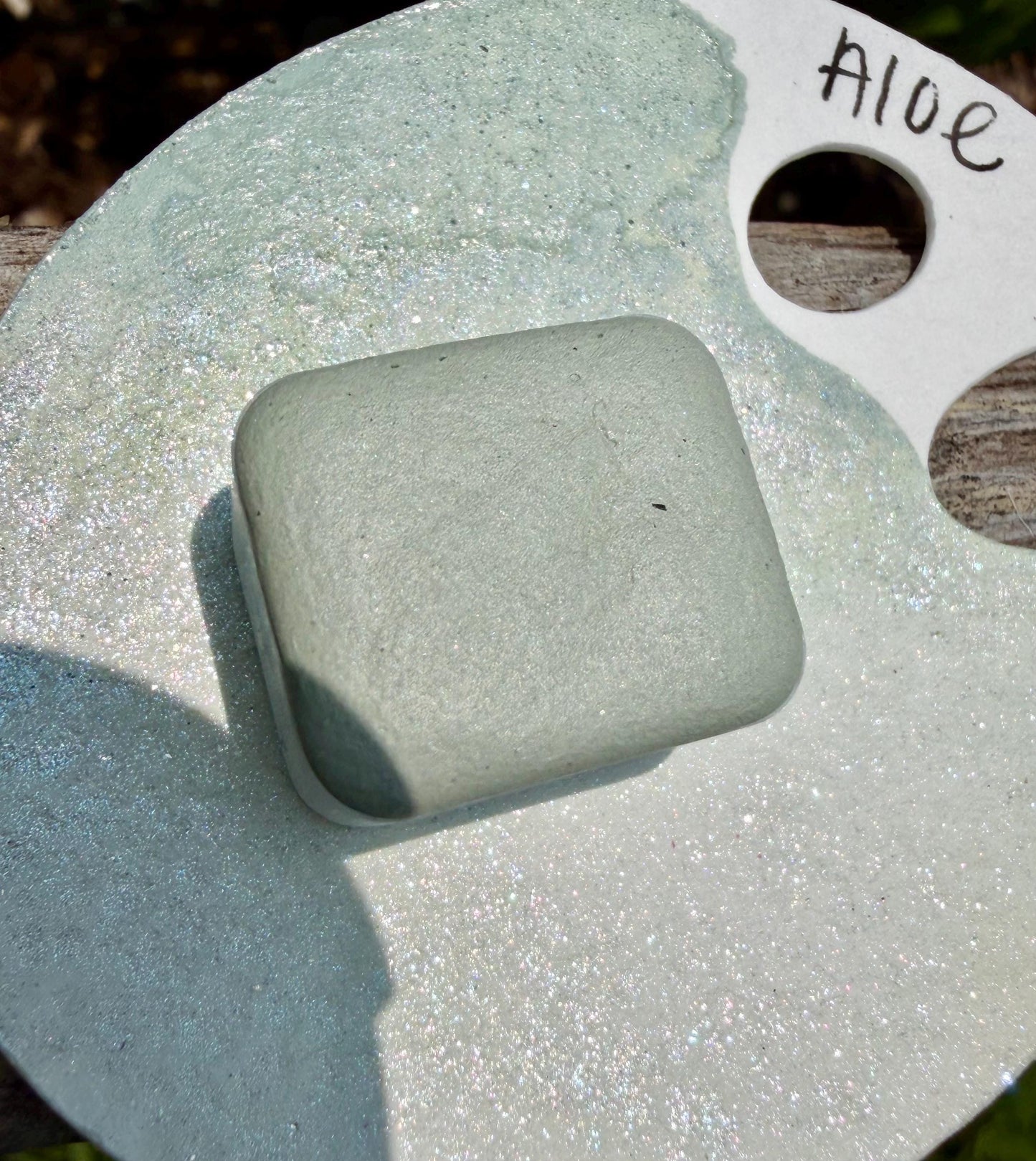 Aloe | HYBRID | Matte & Shimmer Blend | Handmade Watercolors | Handmade Paint | Watercolors | Watercolor | Watercolor Artist