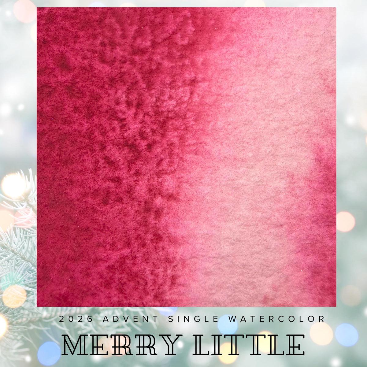 Merry Little - 2026 Holiday Advent Single Colors | Handmade Watercolors | Handmade Paint | Watercolors | Watercolor Artist |