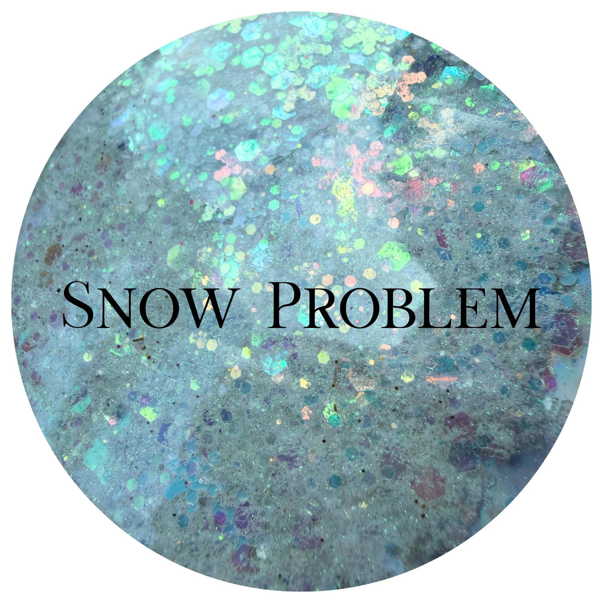 Snow Problem | Handmade Custom Glitter Mix | Fine, Chunky, Holographic & Specialty Glitter | Craft Glitter | .5 oz, 1 oz, 2 oz
