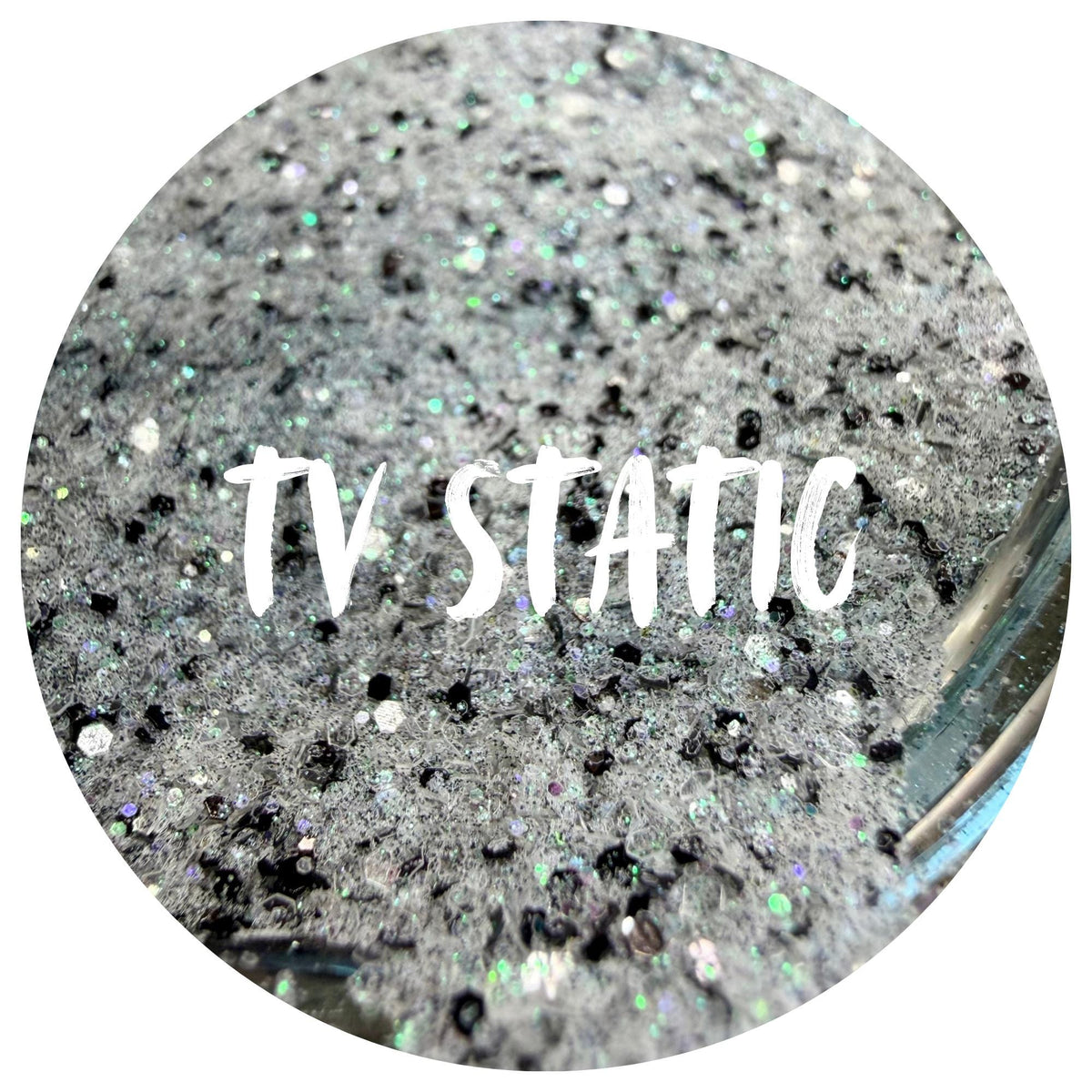 TV Static | Handmade Custom Glitter Mix | Fine, Chunky, Holographic & Specialty Glitter | Craft Glitter | .5 oz, 1 oz, 2 oz