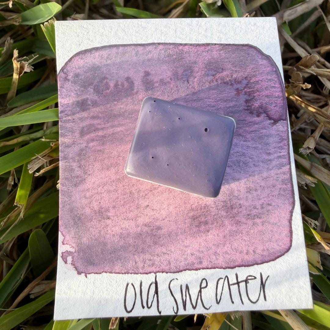 Old Sweater | Handmade Watercolors | Handmade Paint | Watercolors | Watercolor | Handmade Cards | Unique Watercolors