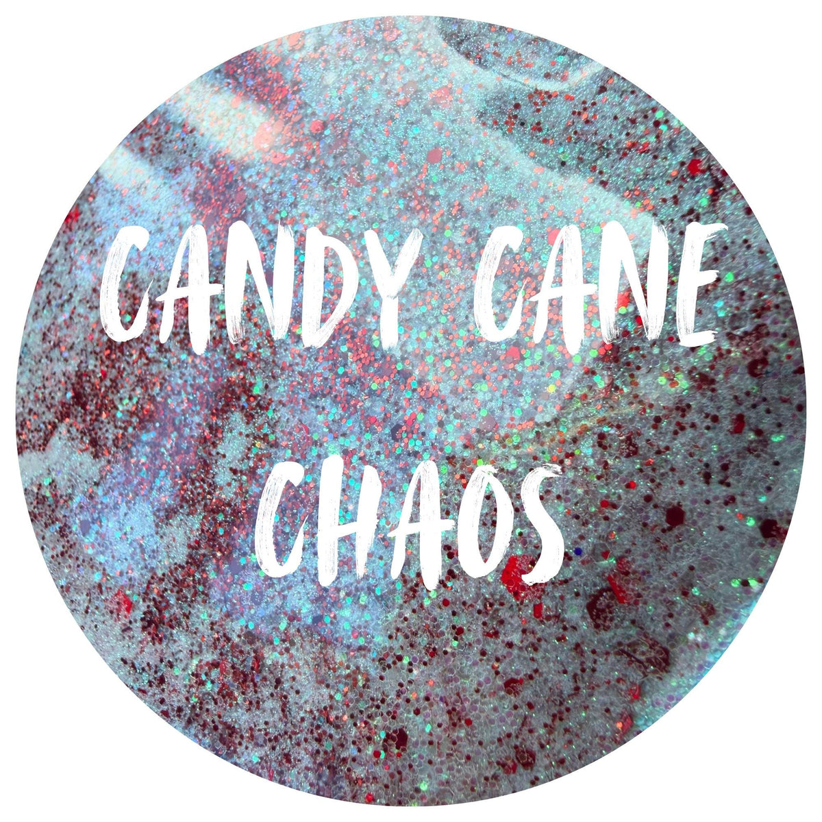 Candy Cane Chaos | Handmade Custom Glitter Mix | Fine, Chunky, Holographic & Specialty Glitter | Craft Glitter | .5 oz, 1 oz, 2 oz