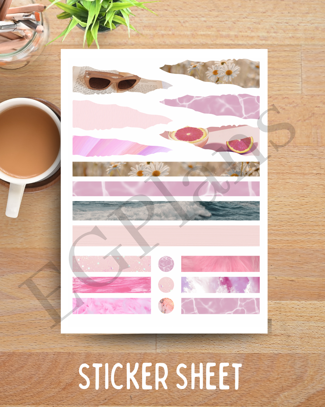 Pink Vibes Washi Strips
