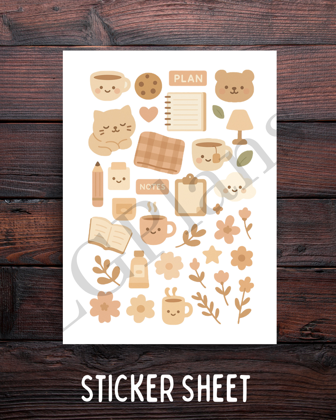 Kawaii Coffee, Cats & Planners