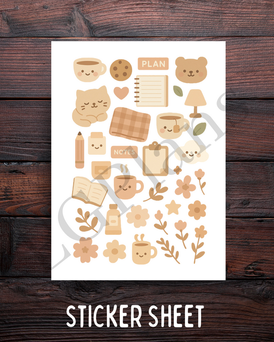 Kawaii Coffee, Cats & Planners