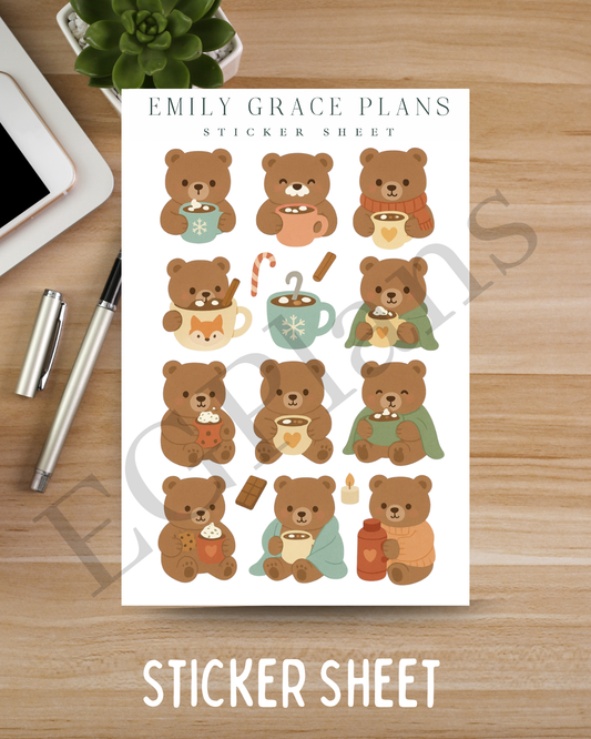 Winter Cozy Bears