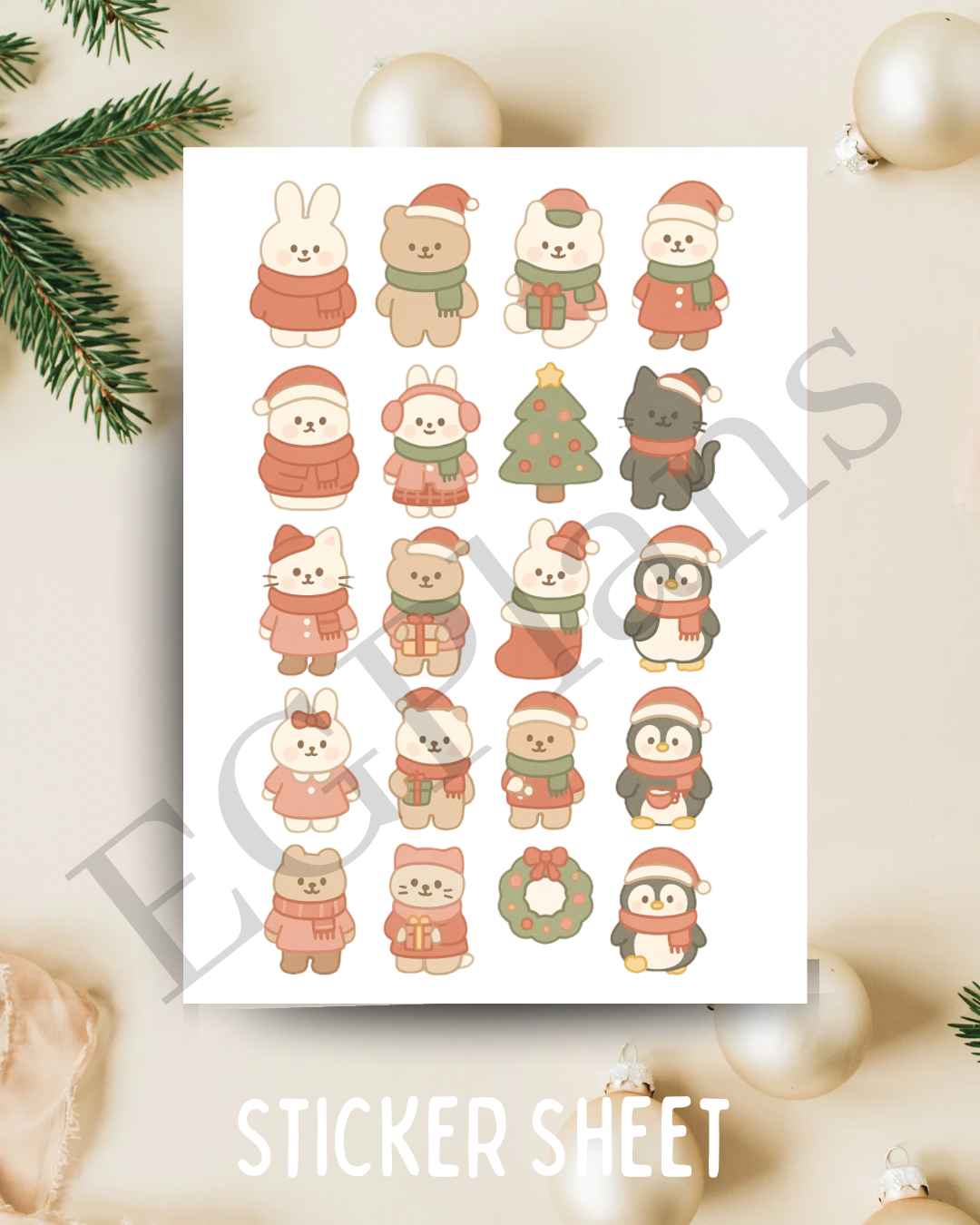 Kawaii Christmas Characters
