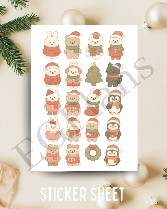 Kawaii Christmas Characters