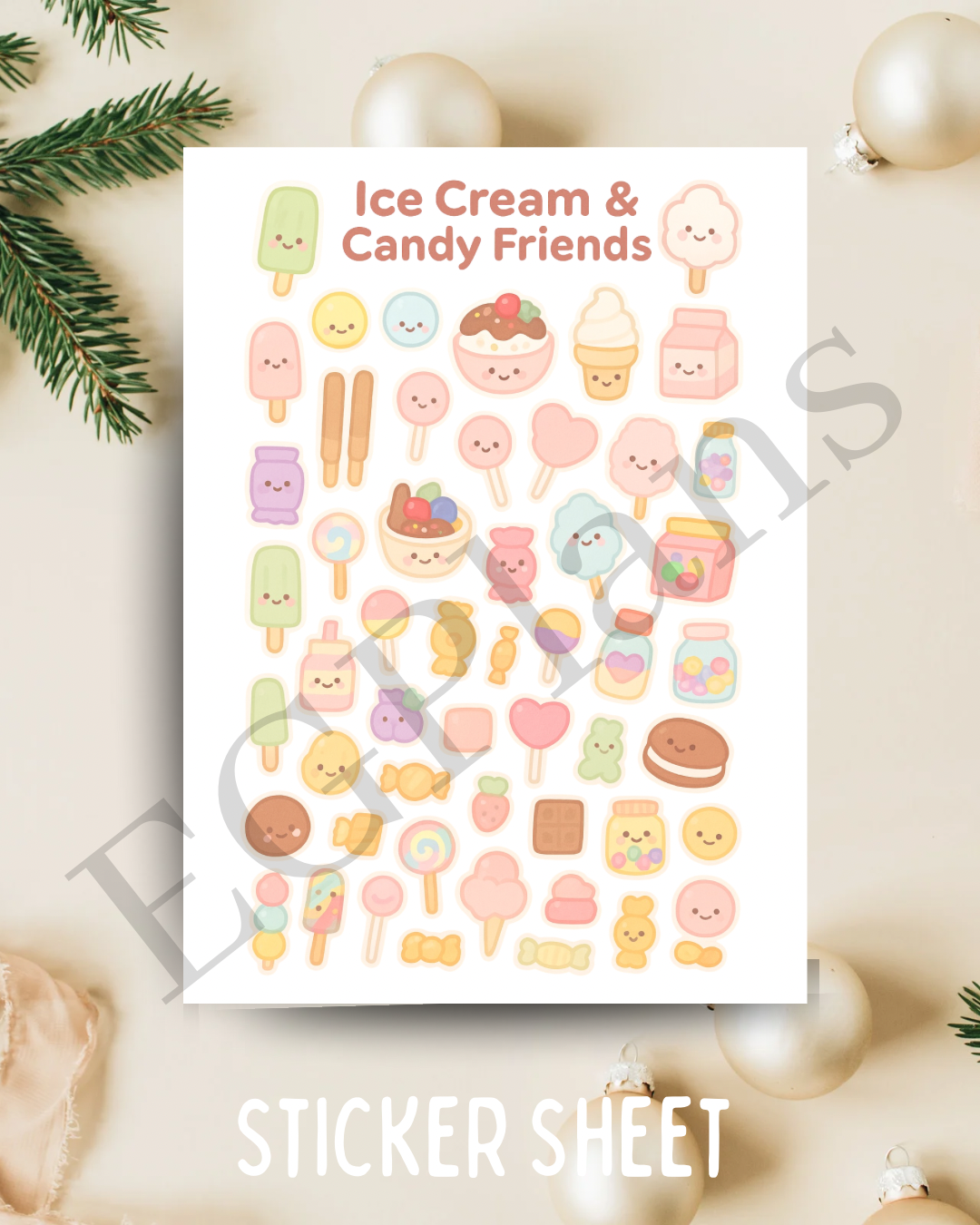 Kawaii Ice Cream & Candy Friends