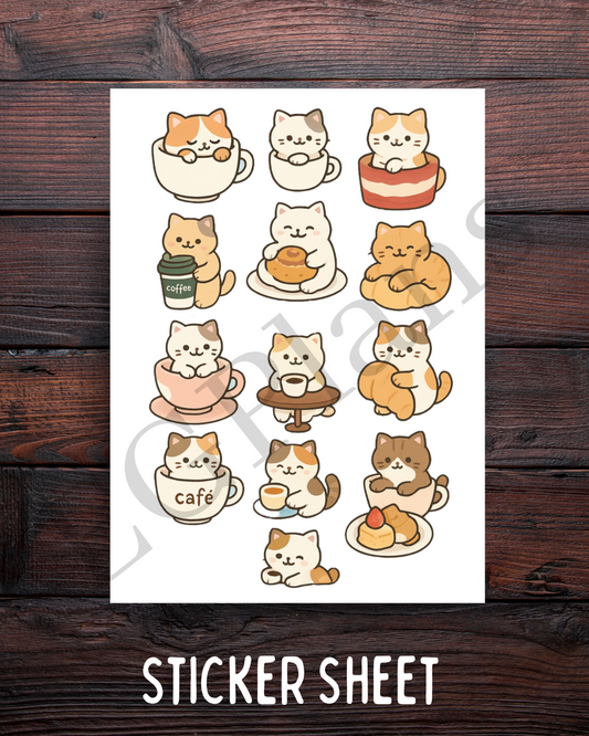 Kawaii Cafe Cats & Croissants