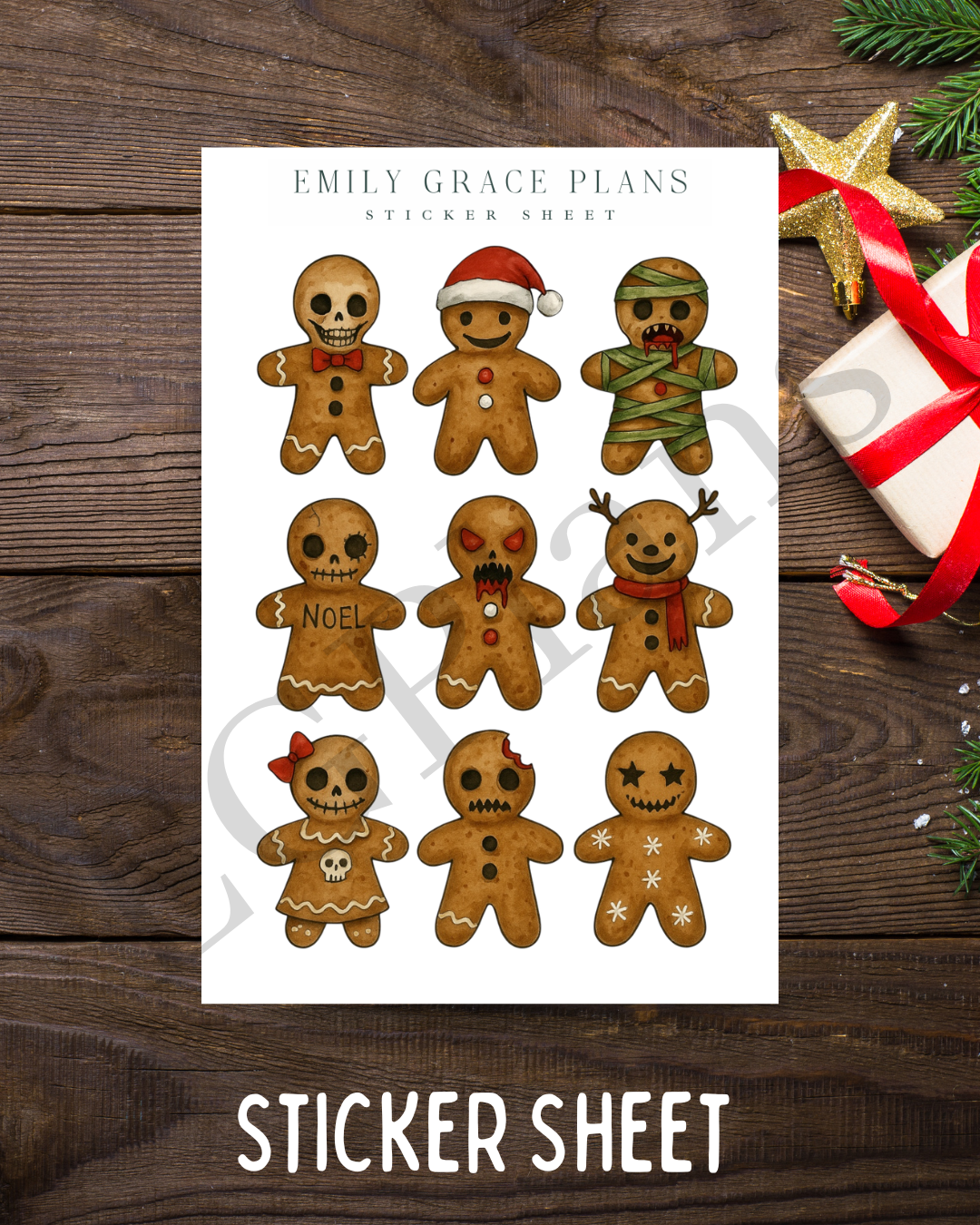 Creepmas Gingerbread Cookies #3