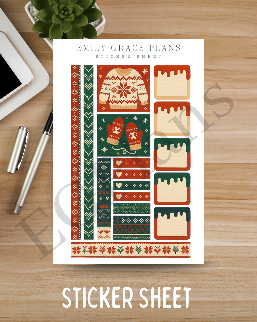 Knit Christmas Planner Essentials