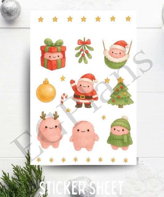 Christmas Floofs Pink
