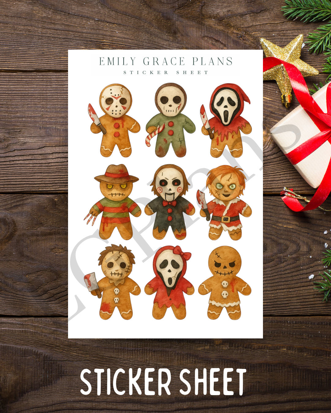 Creepmas Slasher Gingerbread Cookies #4