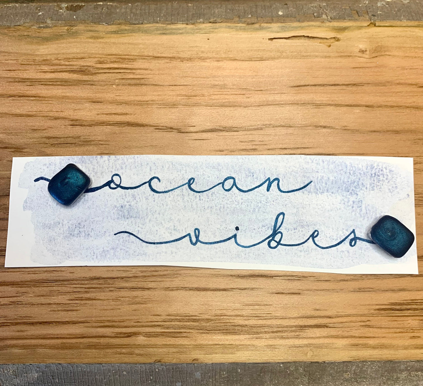 Ocean Vibes, Micas, Handmade Watercolors, Quarter Pans, Mini Pans, Blue Paint, Shimmer, Gift Ideas