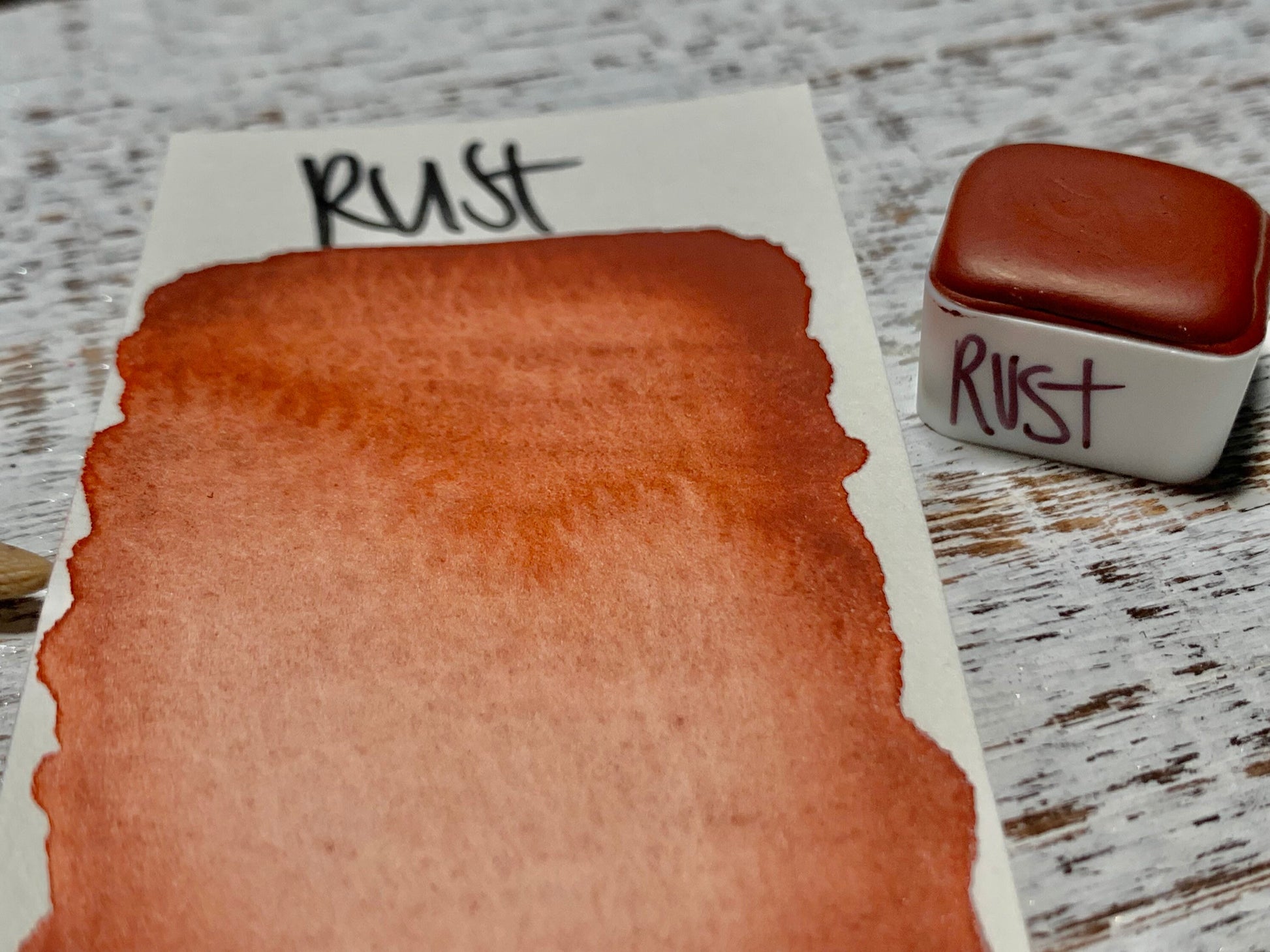 Rust | Handmade Watercolors | Handmade Paint | Watercolors | Watercolor Florals | Boho Series | Watercolor Artist