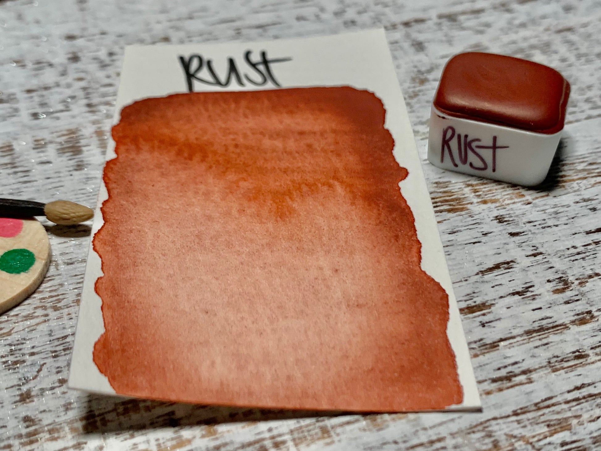 Rust | Handmade Watercolors | Handmade Paint | Watercolors | Watercolor Florals | Boho Series | Watercolor Artist