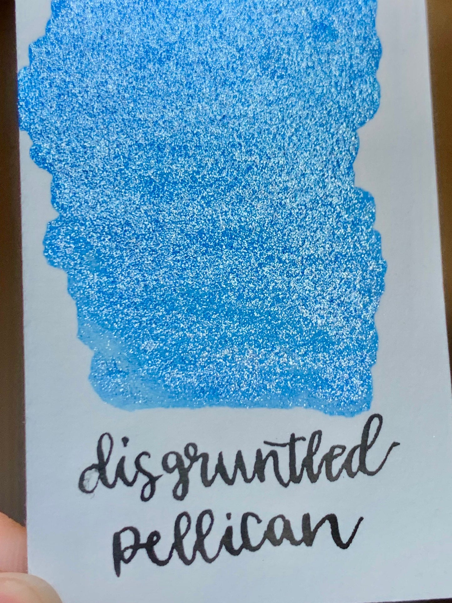 Disgruntled Pelican | Chrome Flakes |Handmade Watercolors | Handmade Paint | Watercolors | Watercolor Artist | Calligraphy | Lettering