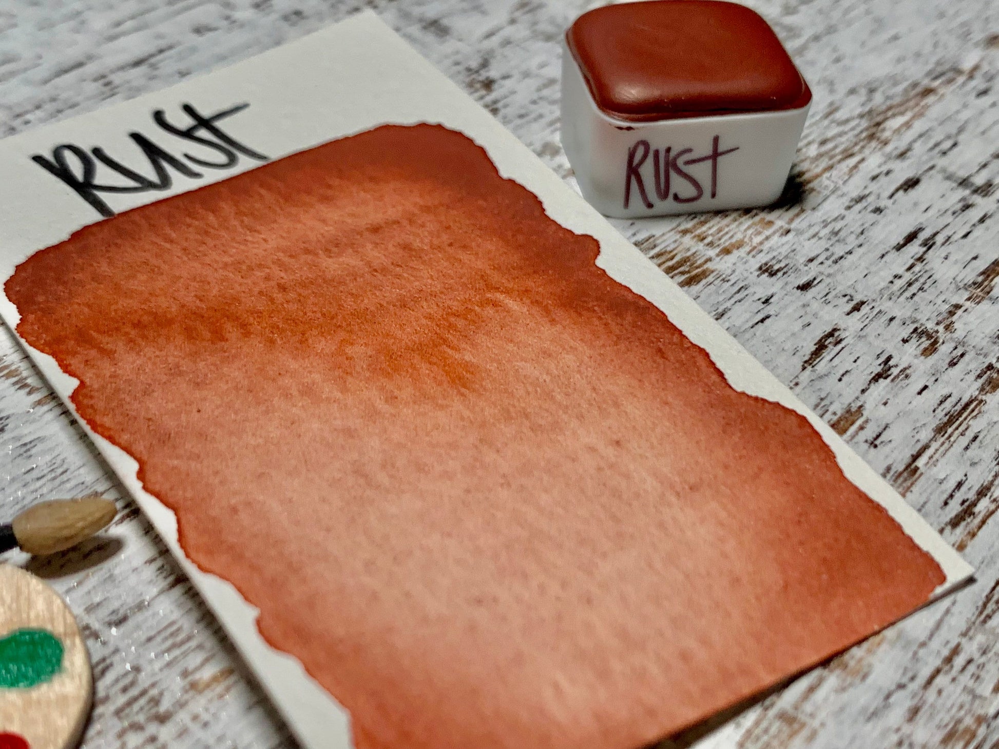 Rust | Handmade Watercolors | Handmade Paint | Watercolors | Watercolor Florals | Boho Series | Watercolor Artist