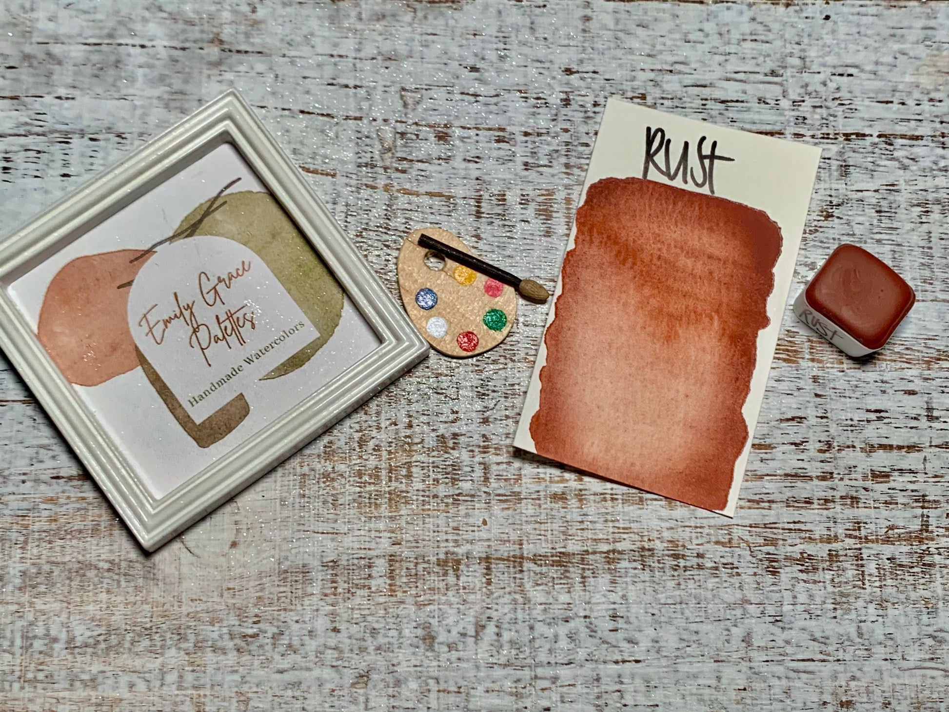 Rust | Handmade Watercolors | Handmade Paint | Watercolors | Watercolor Florals | Boho Series | Watercolor Artist