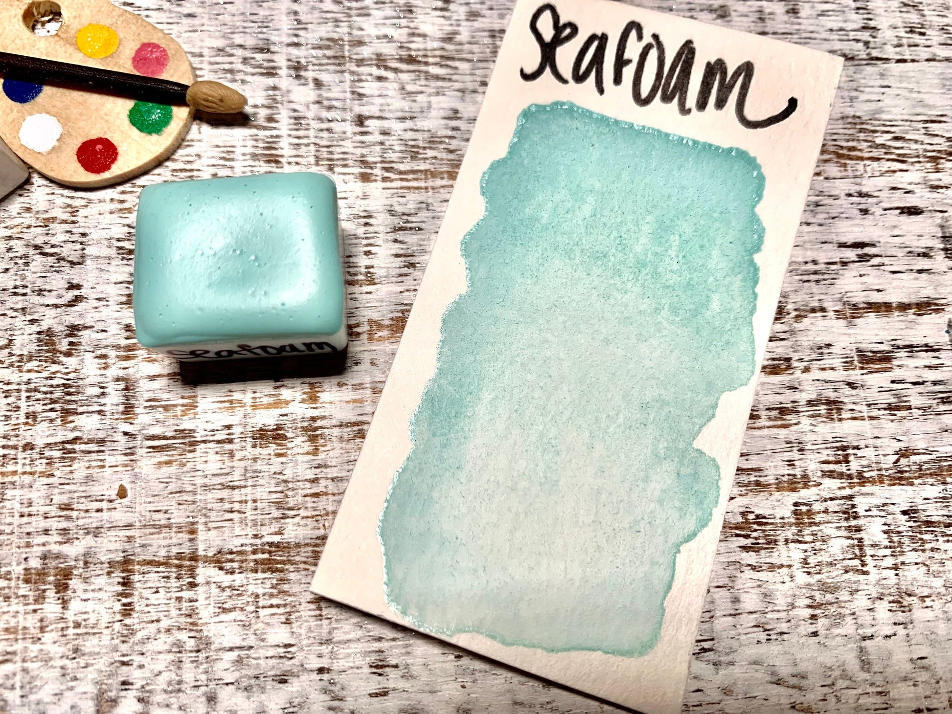 Sea Foam | Handmade Watercolors | Handmade Paint | Watercolors | Watercolor Florals | Boho Series | Watercolor Artist